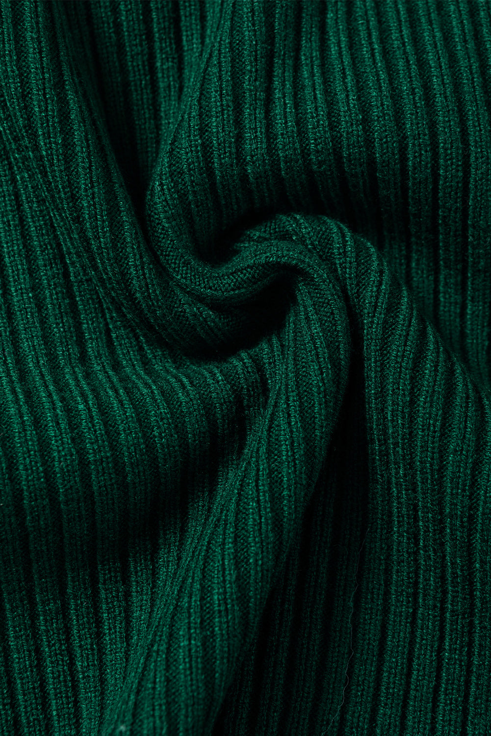 Jungle Green pulover s lažnim izrezom i džepovima na prsima velike veličine, kratkih rukava