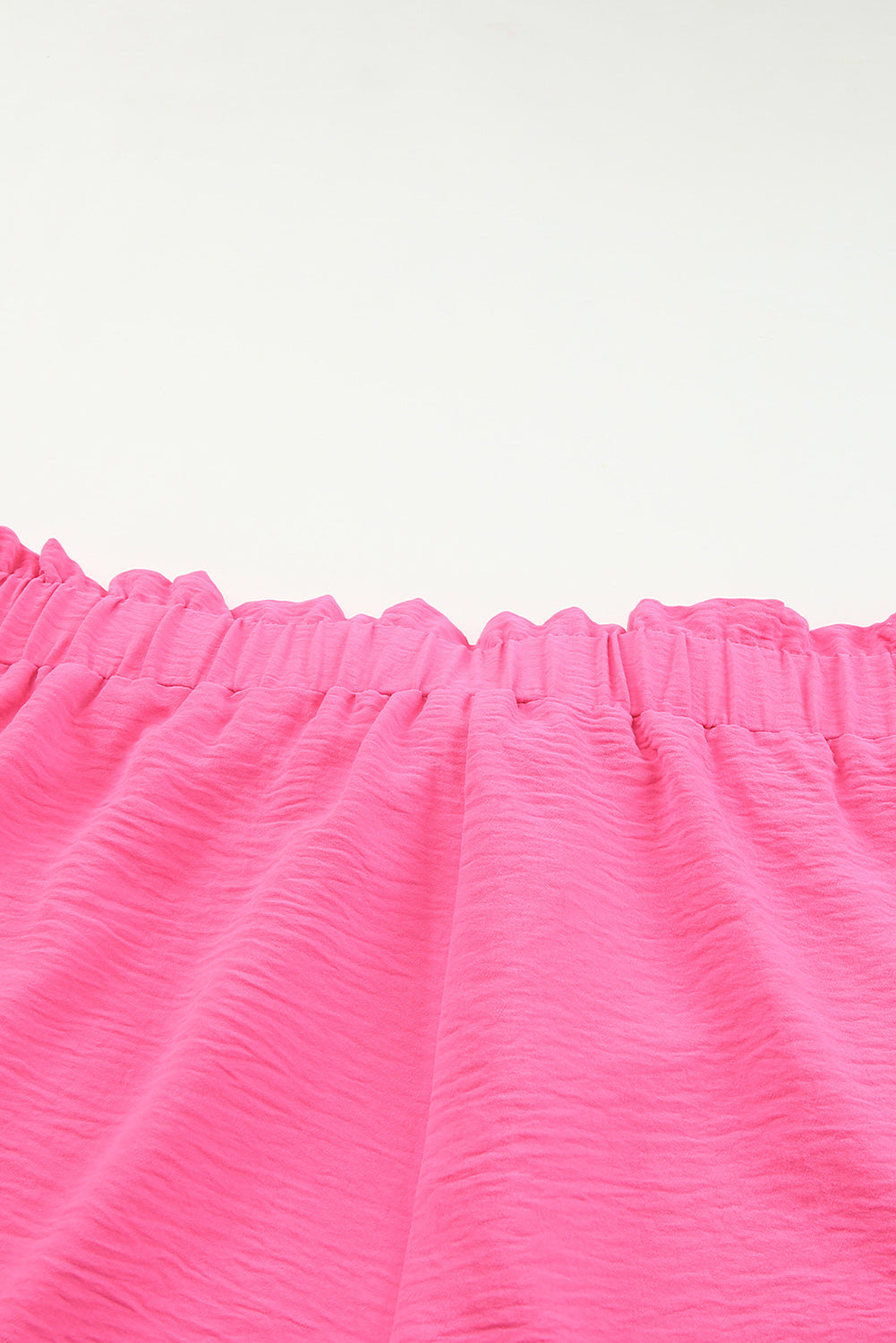 Ležerne kratke hlače veće veličine s teksturom Rose Paperbag visokog struka