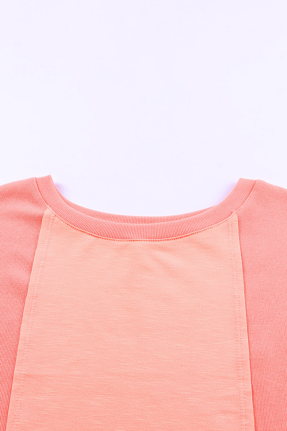 Ružičasta majica dugih rukava u jednobojnoj boji