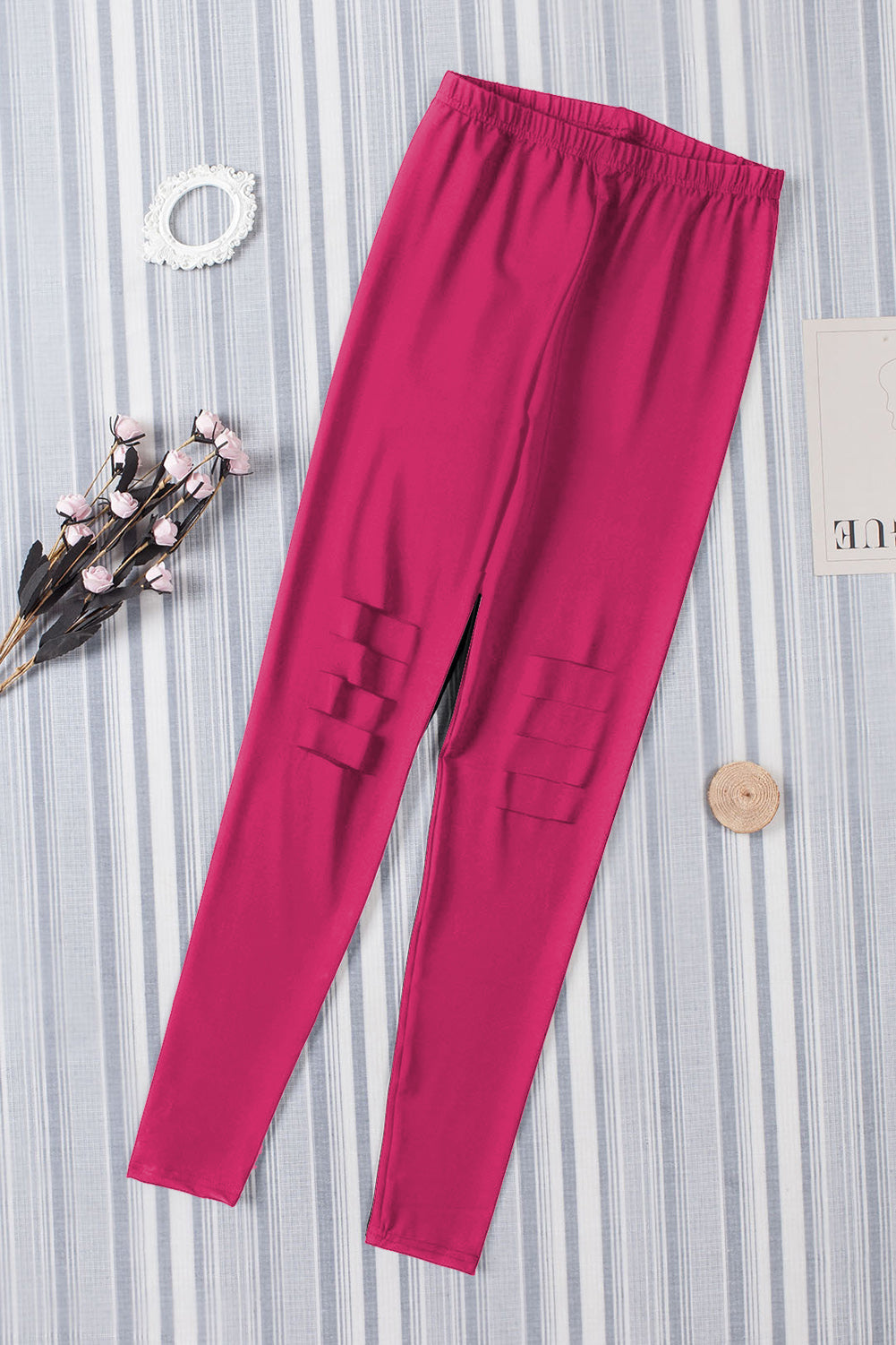 Pink Tie Dye izdubljene tajice za fitness Activewear