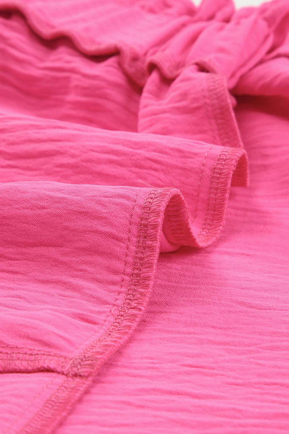 Ležerne kratke hlače veće veličine s teksturom Rose Paperbag visokog struka
