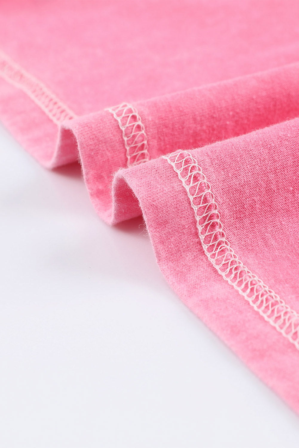 Pink Acid Wash čipkasta majica s džepovima
