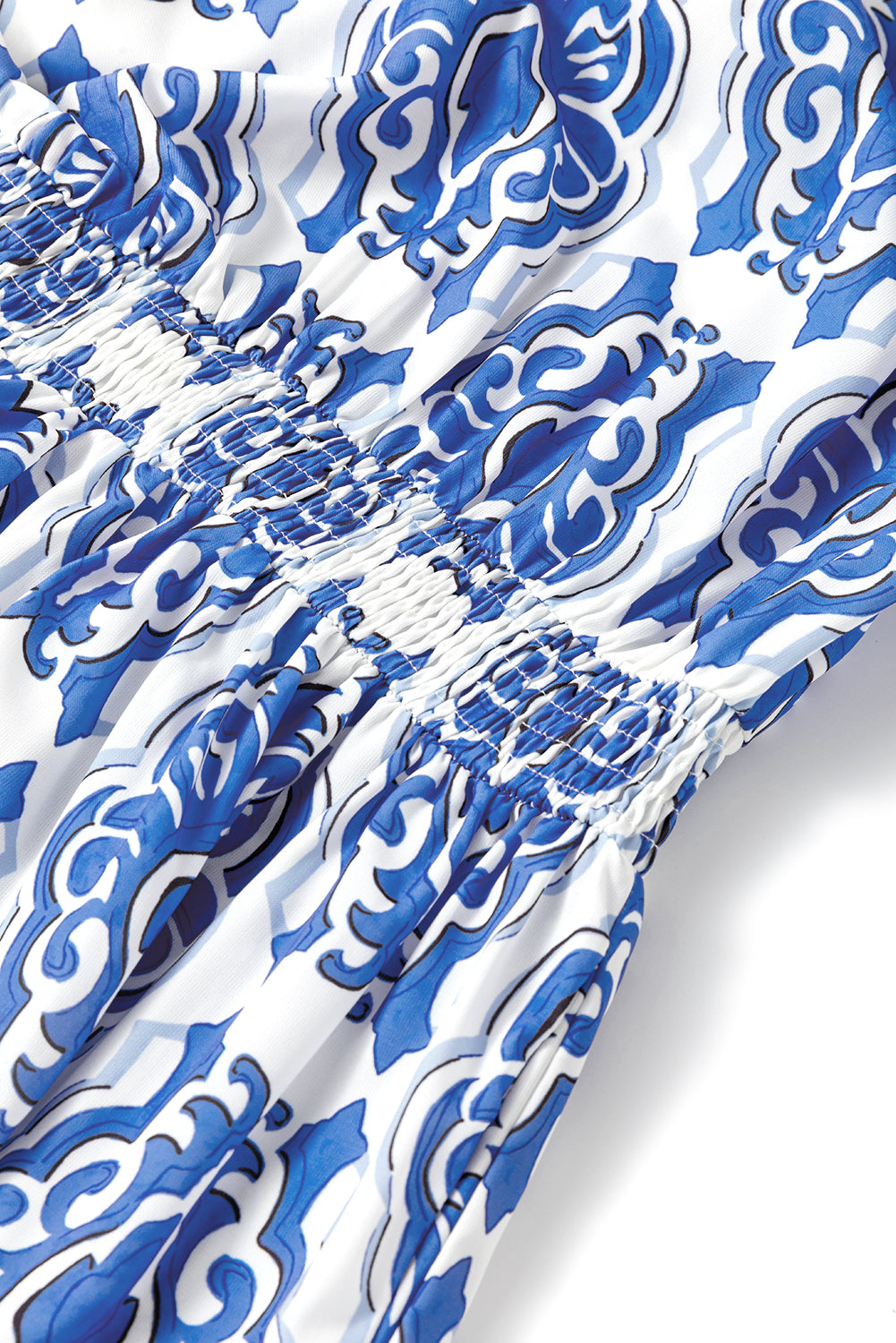 Ashleigh Blue - Robe vintage à imprimé floral et manches larges à volants
