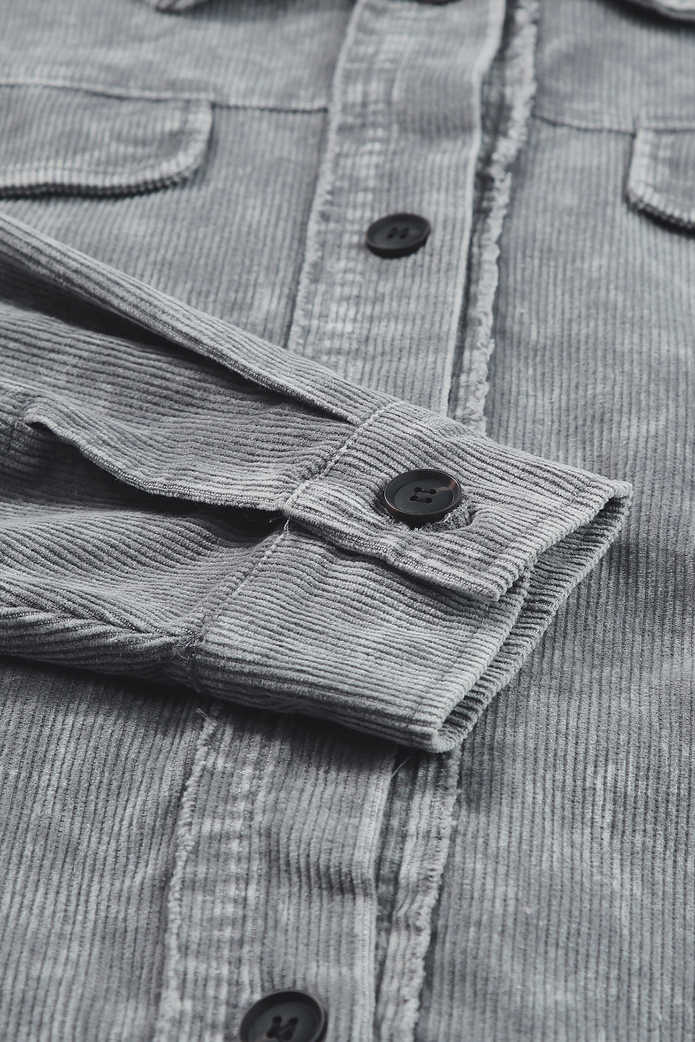 Graue, übergroße Vintage-Jacke in Distressed-Mineral-Waschung