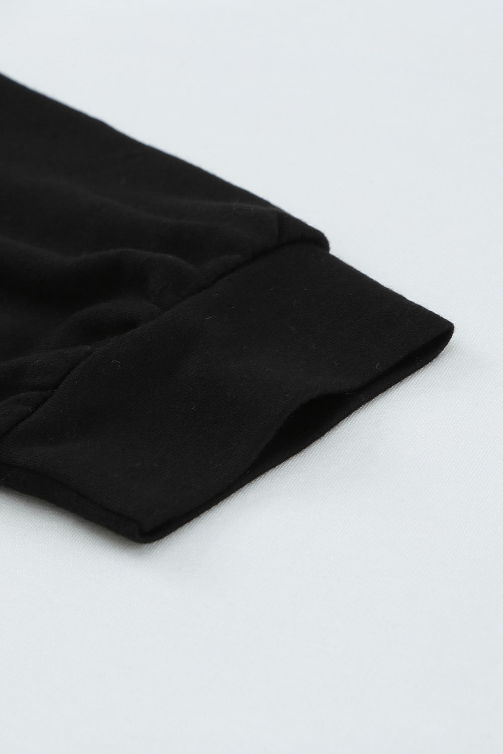 Grauer Colorblock-Kapuzenpullover mit V-Ausschnitt und langen Ärmeln