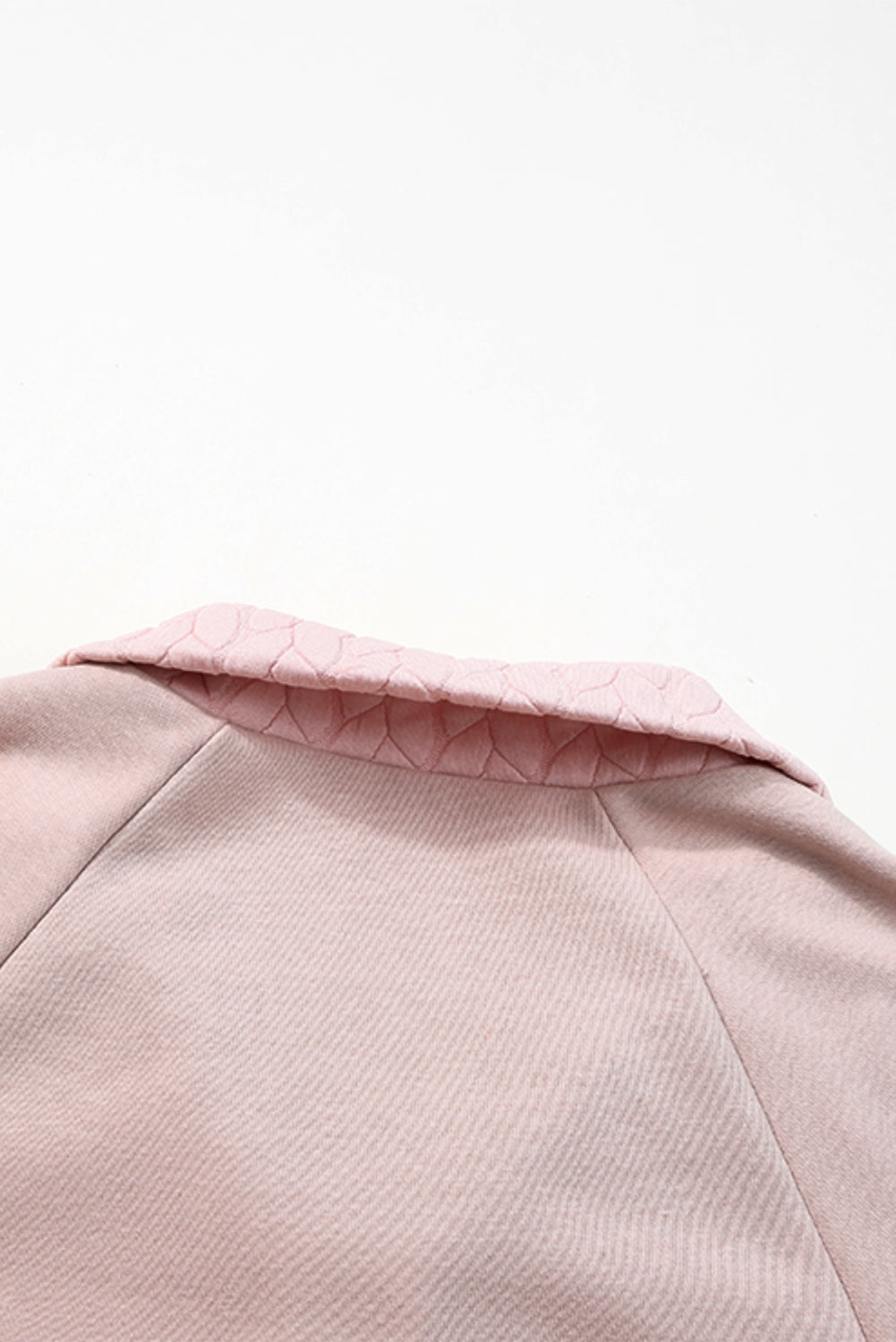 Hellkastanienfarbenes, strukturiertes Sweatshirt mit Raglanärmeln und Viertelreißverschluss