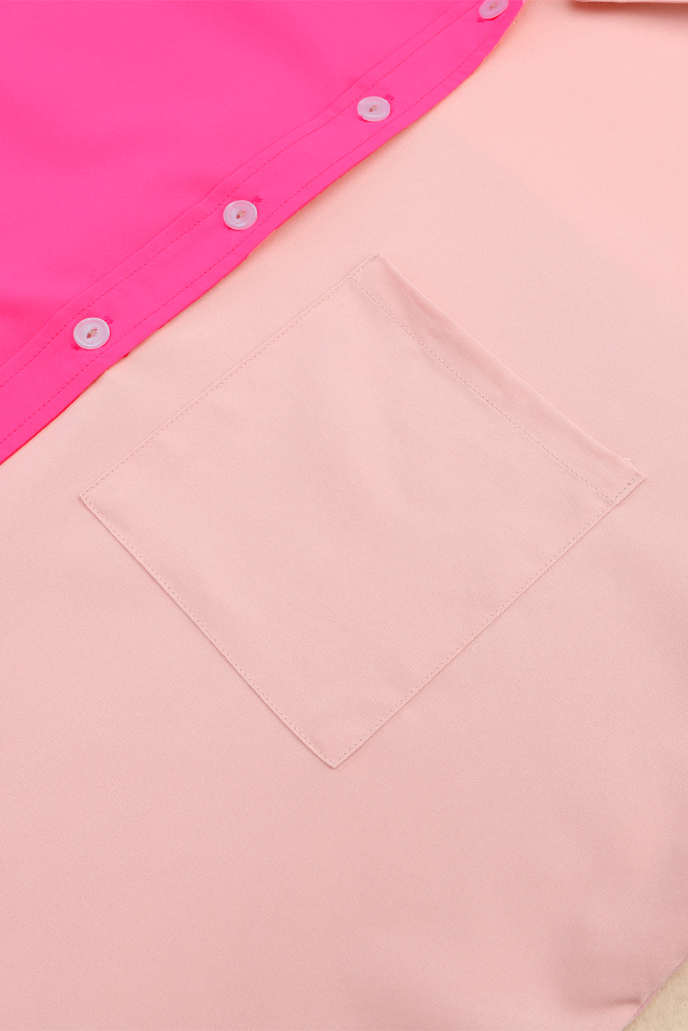 Roza Color Block Patchwork prevelika srajca