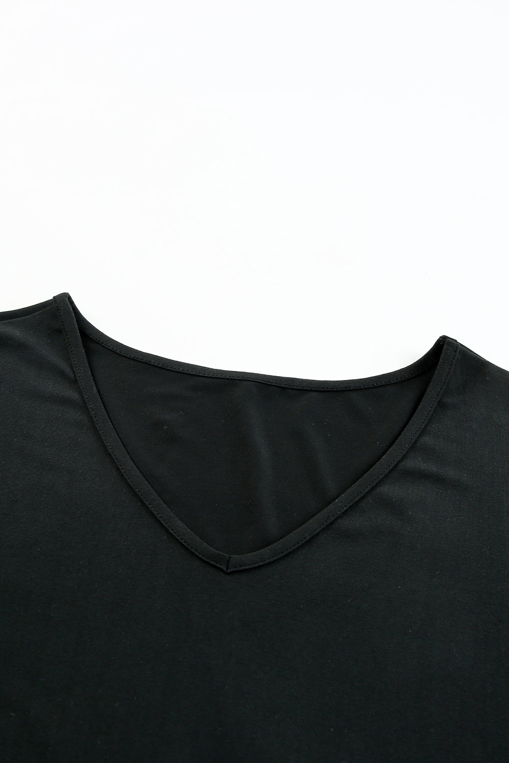 Black Leopard Color Block Side Slit T Shirt Maxi Dress