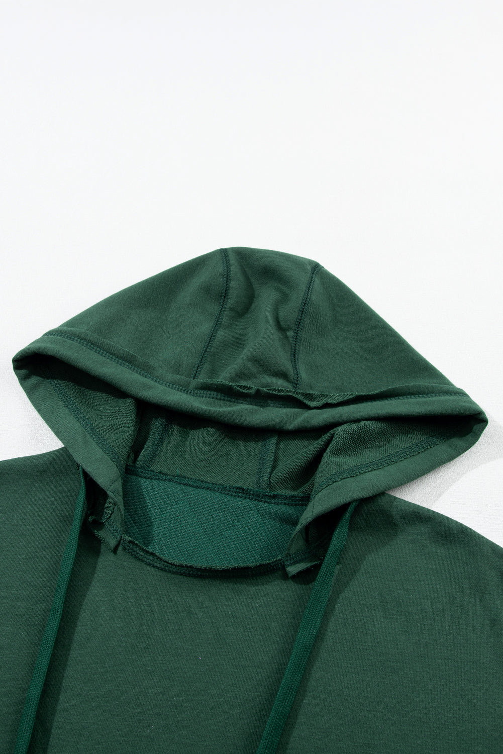 Chestnut Quilted Patchwork Exposed Seam Hoodie