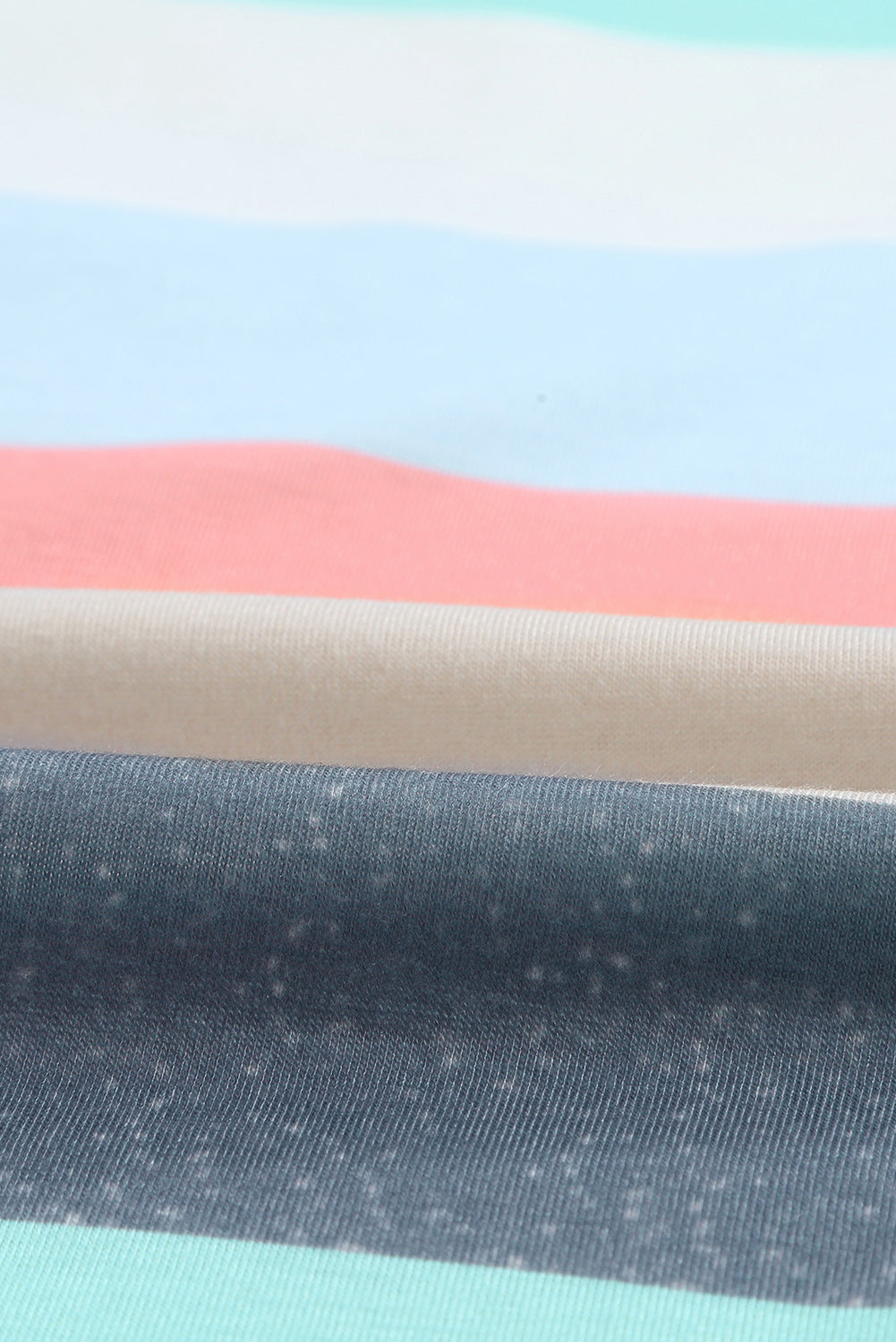 Multicolor Sequin Pocket Patchwork Striped Tank Top