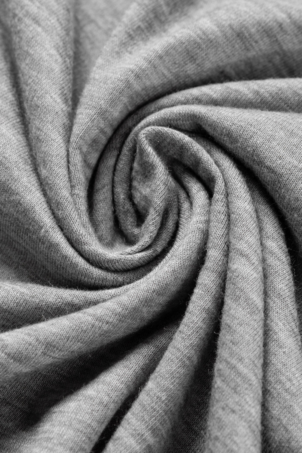 T-shirt in maglia con maniche a sbuffo plissettate grigio chiaro