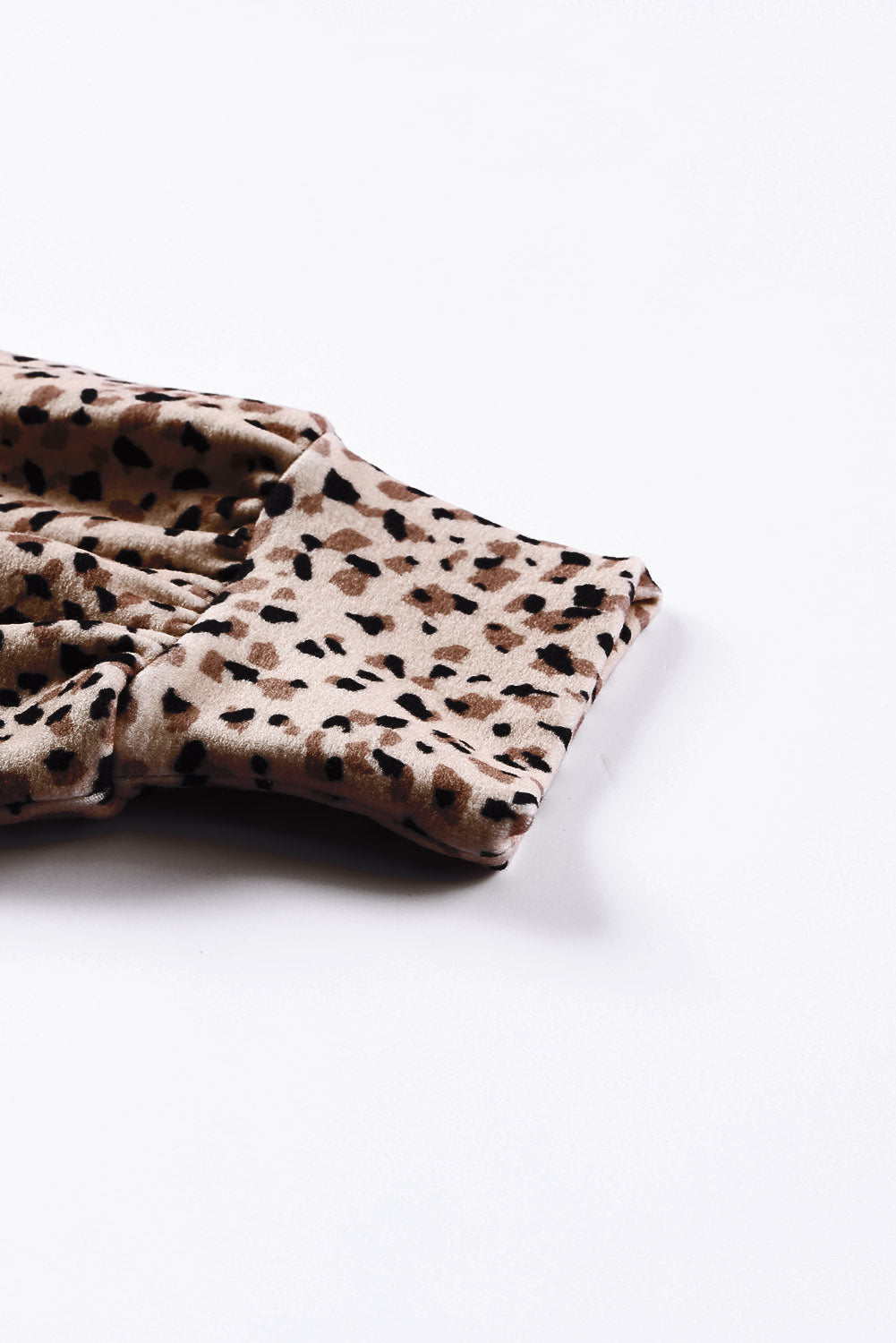 Leoparden-Boyfriend-Sweatshirt mit Leopardenmuster und Rundhalsausschnitt