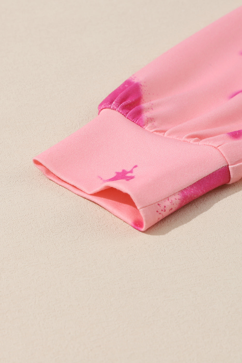 Peach Blossom Tie Dye klokanova majica s kapuljačom s uzicom