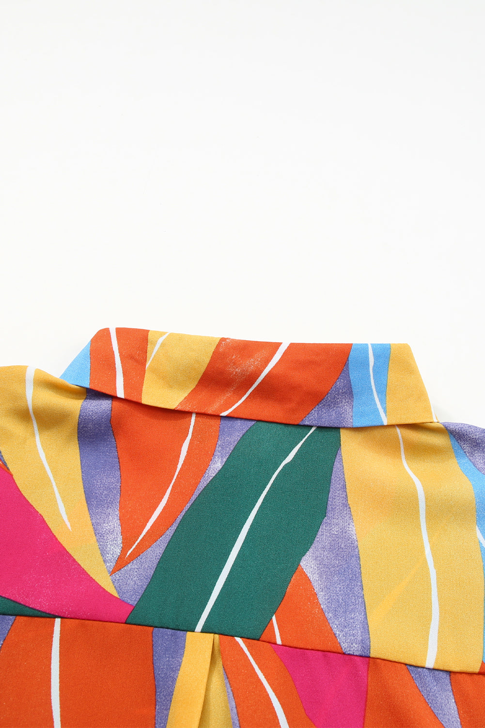 Camicia taglie forti con stampa floreale multicolore