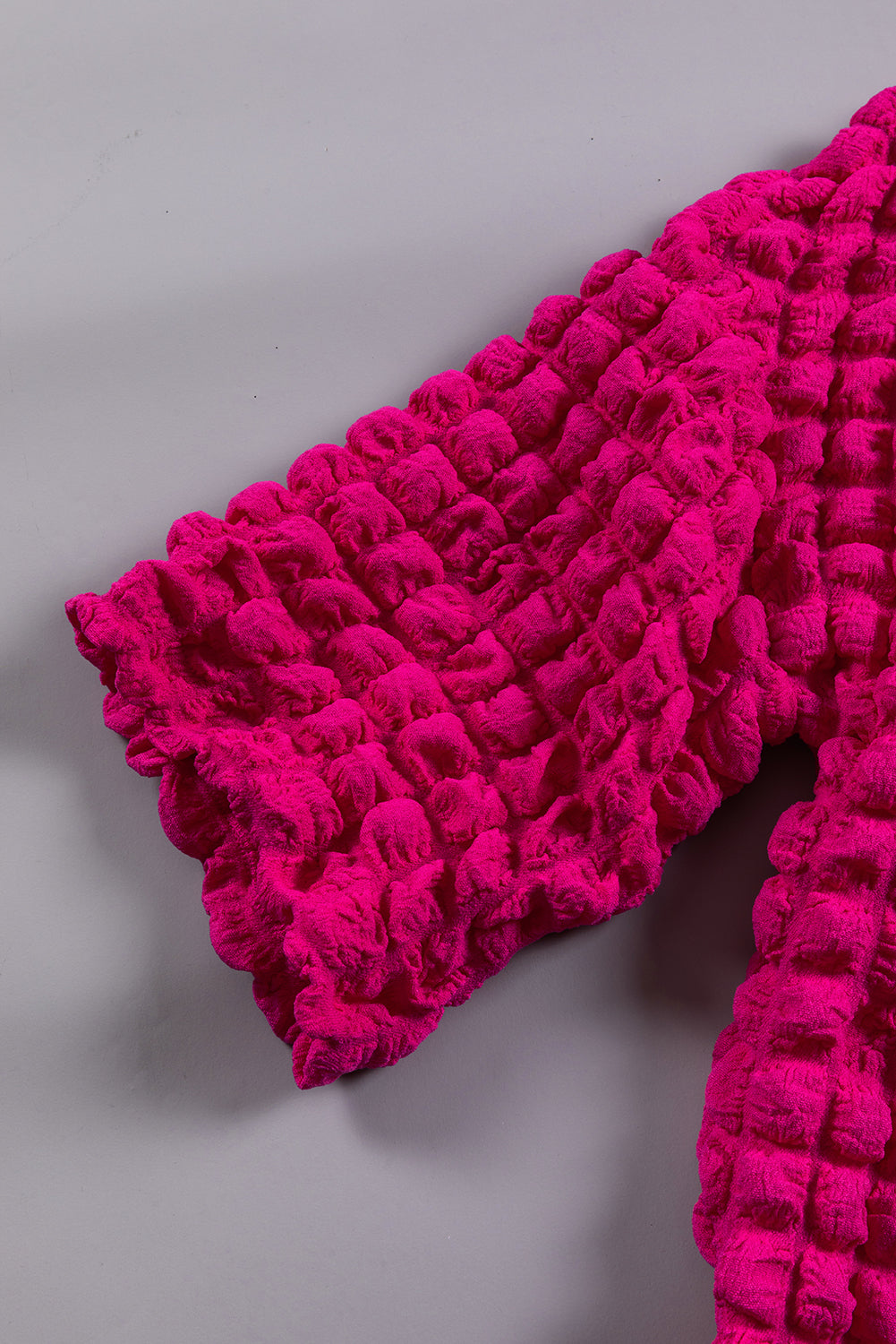 Haut en tricot texturé Rose Red Bubble