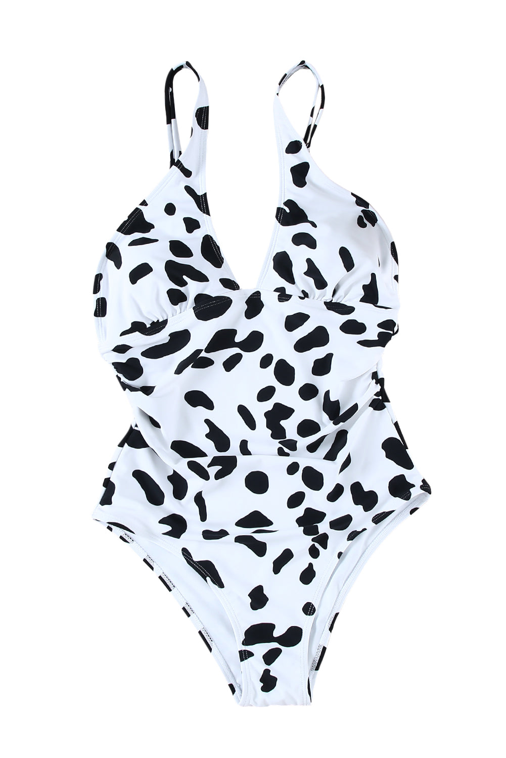 Jednodijelni kupaći kostim s leopard printom s križnim prednjim naborima