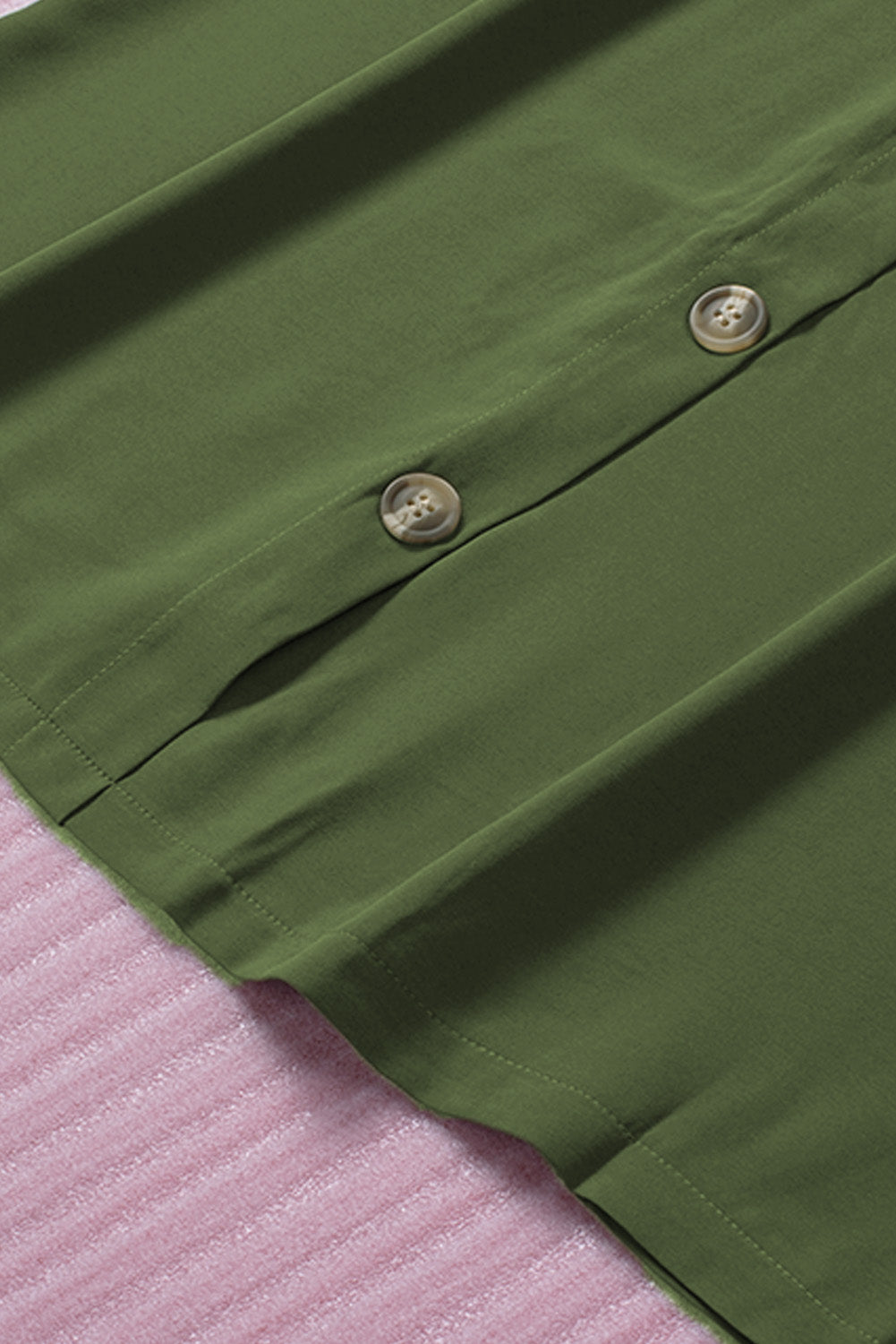 Zelena slip obleka z gumbi