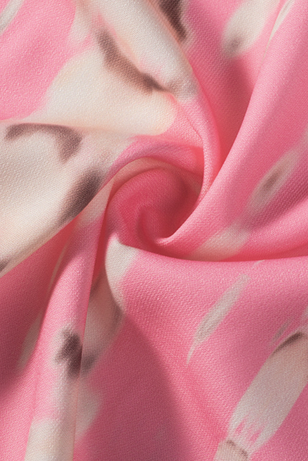 Kimono long oversize rose bohème tie-dye