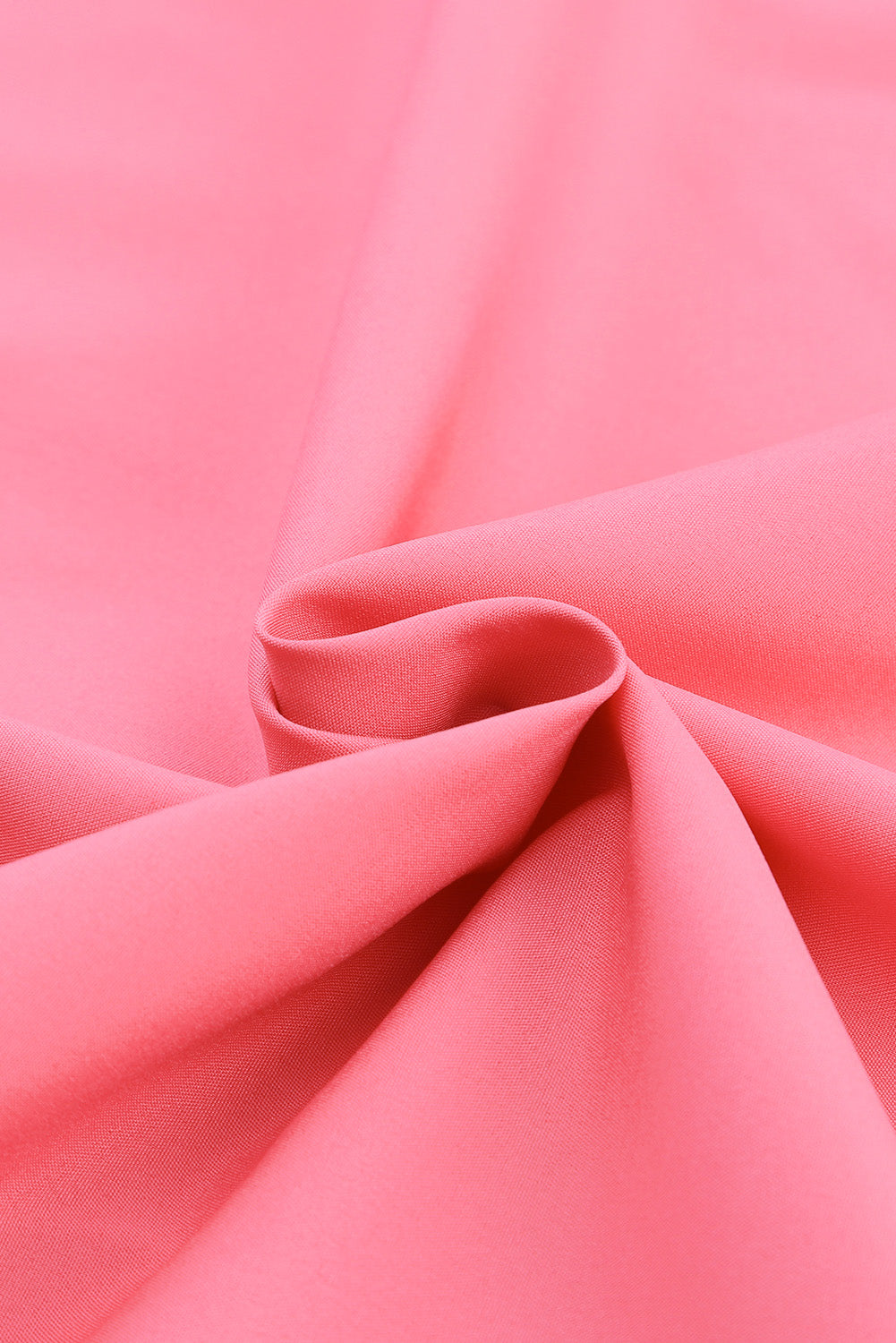 Camicia a tunica oversize a maniche lunghe rosa tinta unita