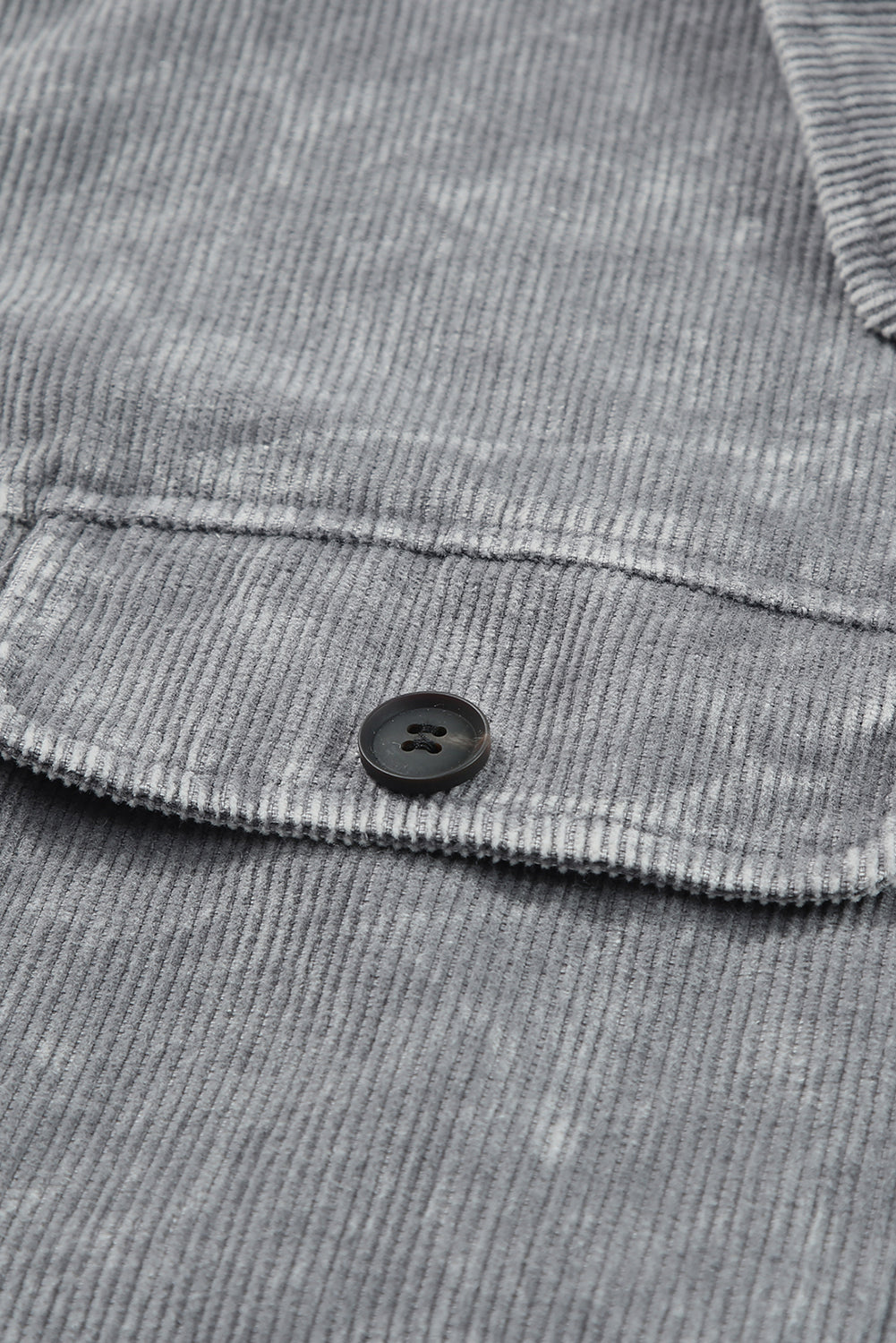 Graue, übergroße Vintage-Jacke in Distressed-Mineral-Waschung