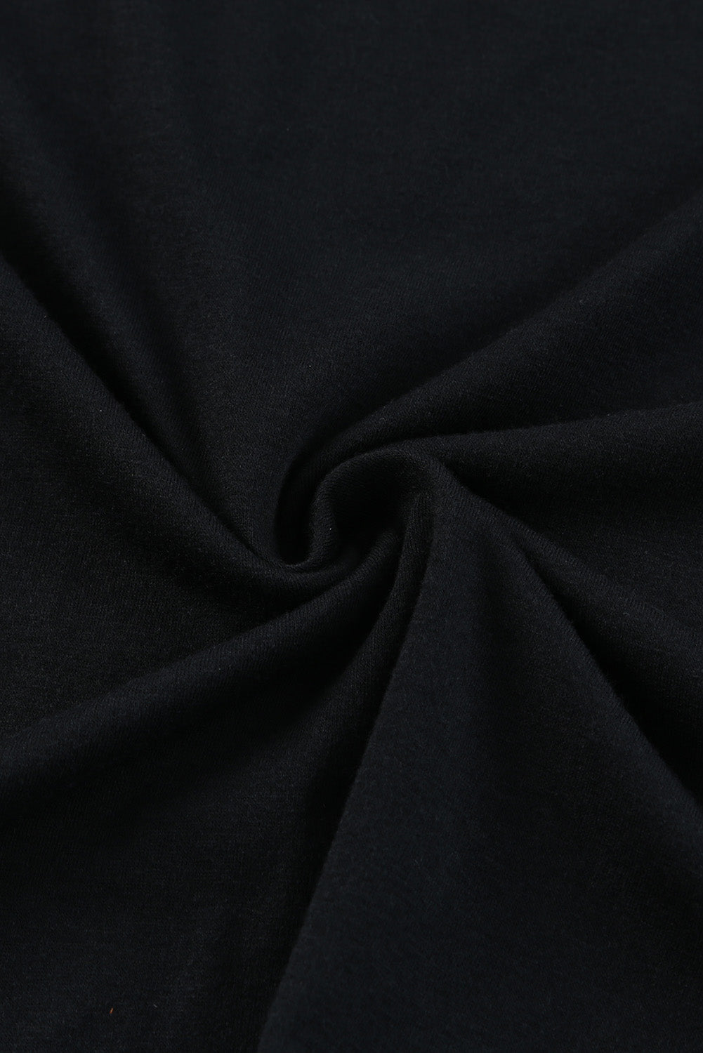 Črna majica z dolgimi rokavi s karirastim in leopardjim potiskom z odprtimi rameni