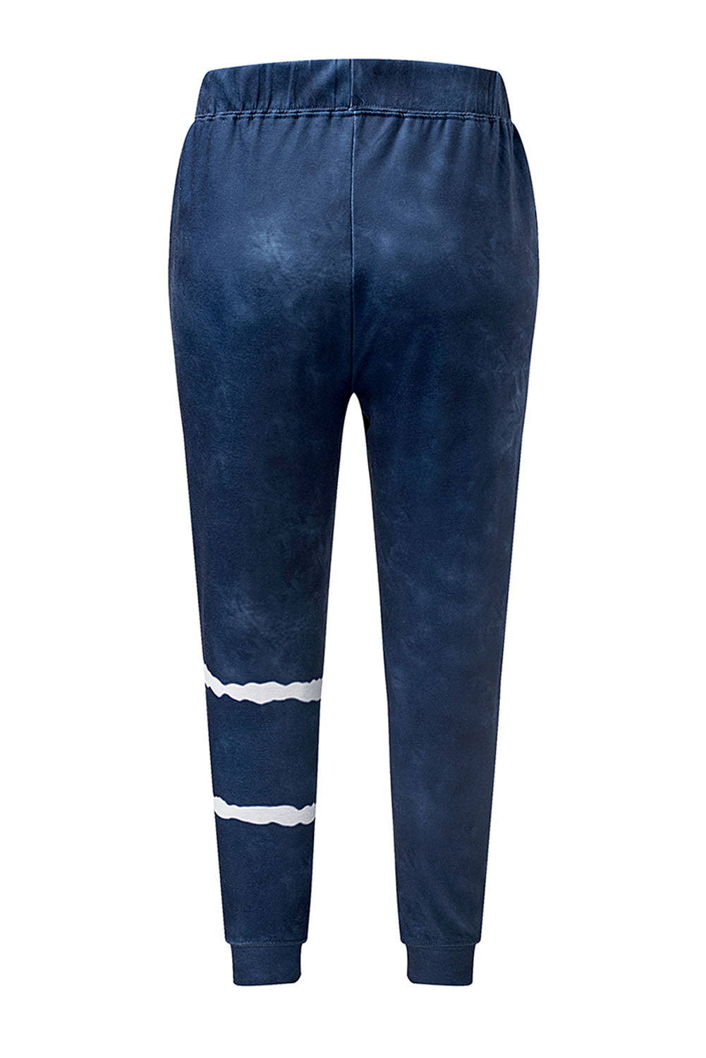 Set lounge con maniche lunghe e joggers a righe blu