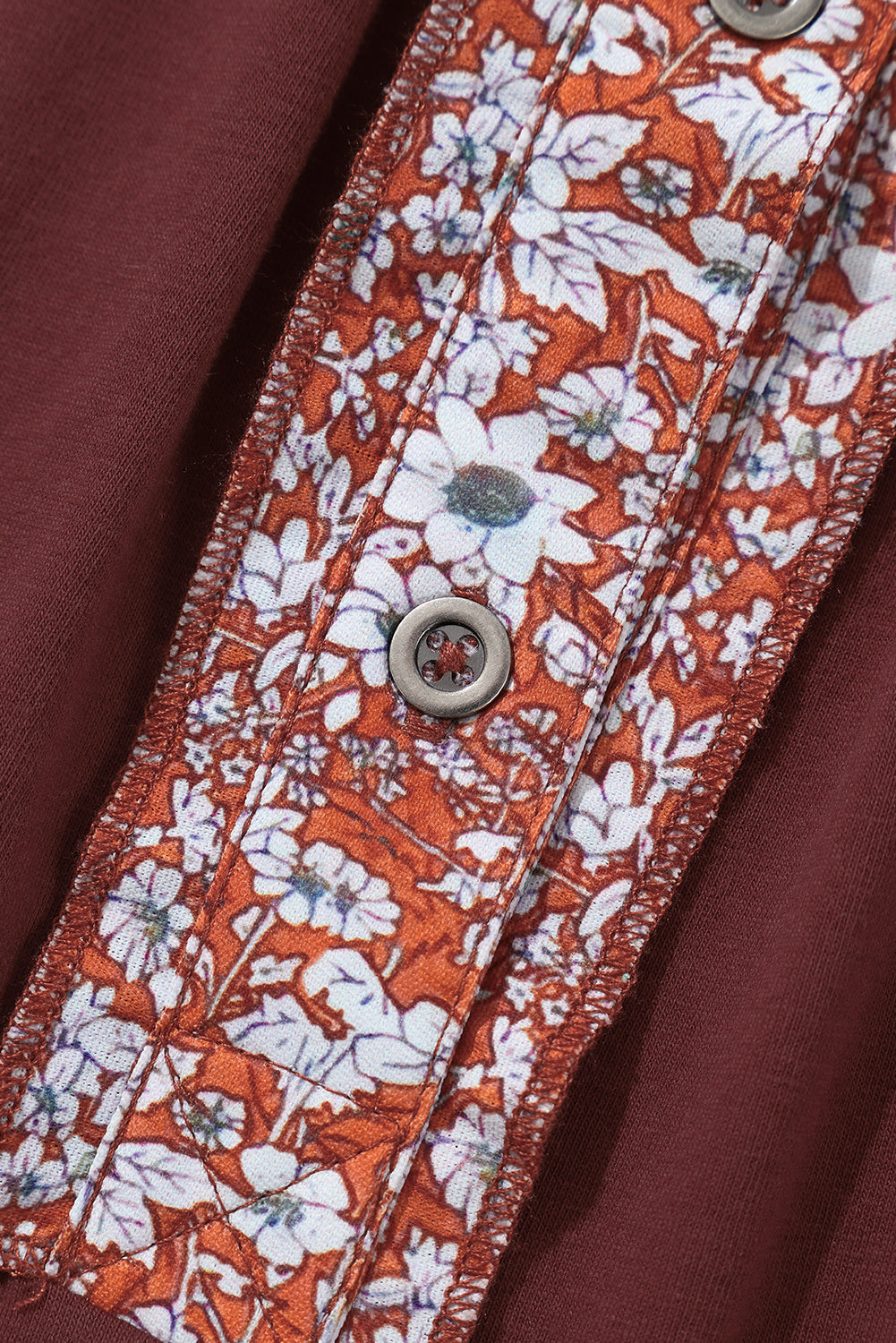 Rumena majica z mešanimi škofovskimi rokavi s karirastim vzorcem in cvetličnim vzorcem