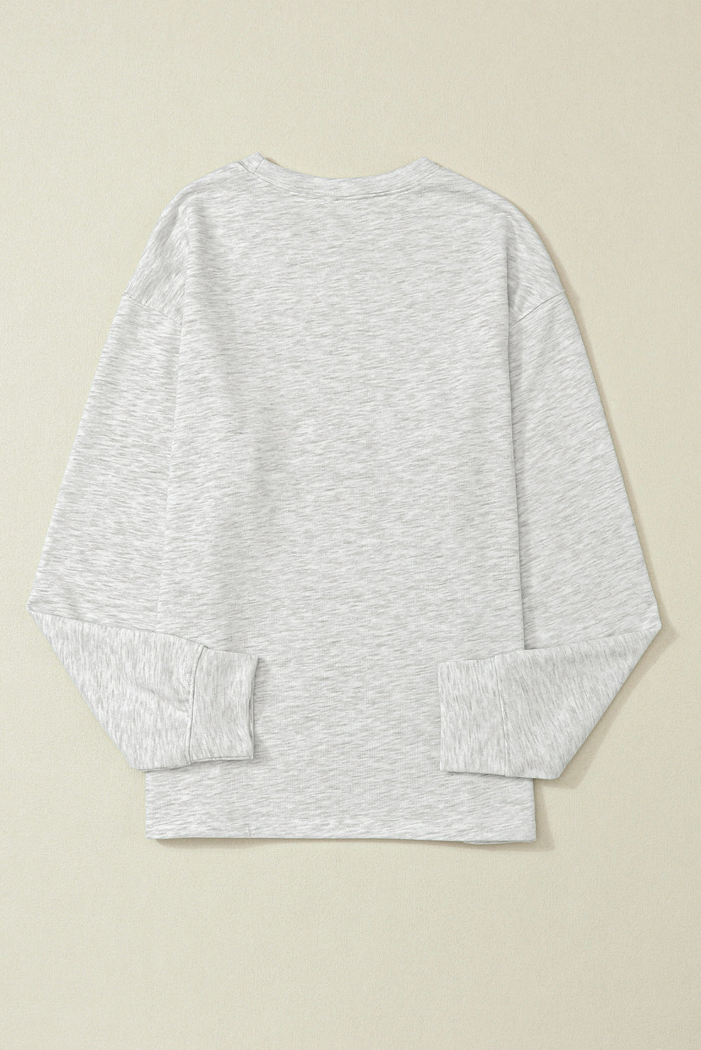 Siv SOMETHING ORANGE Grafičen sproščen pulover
