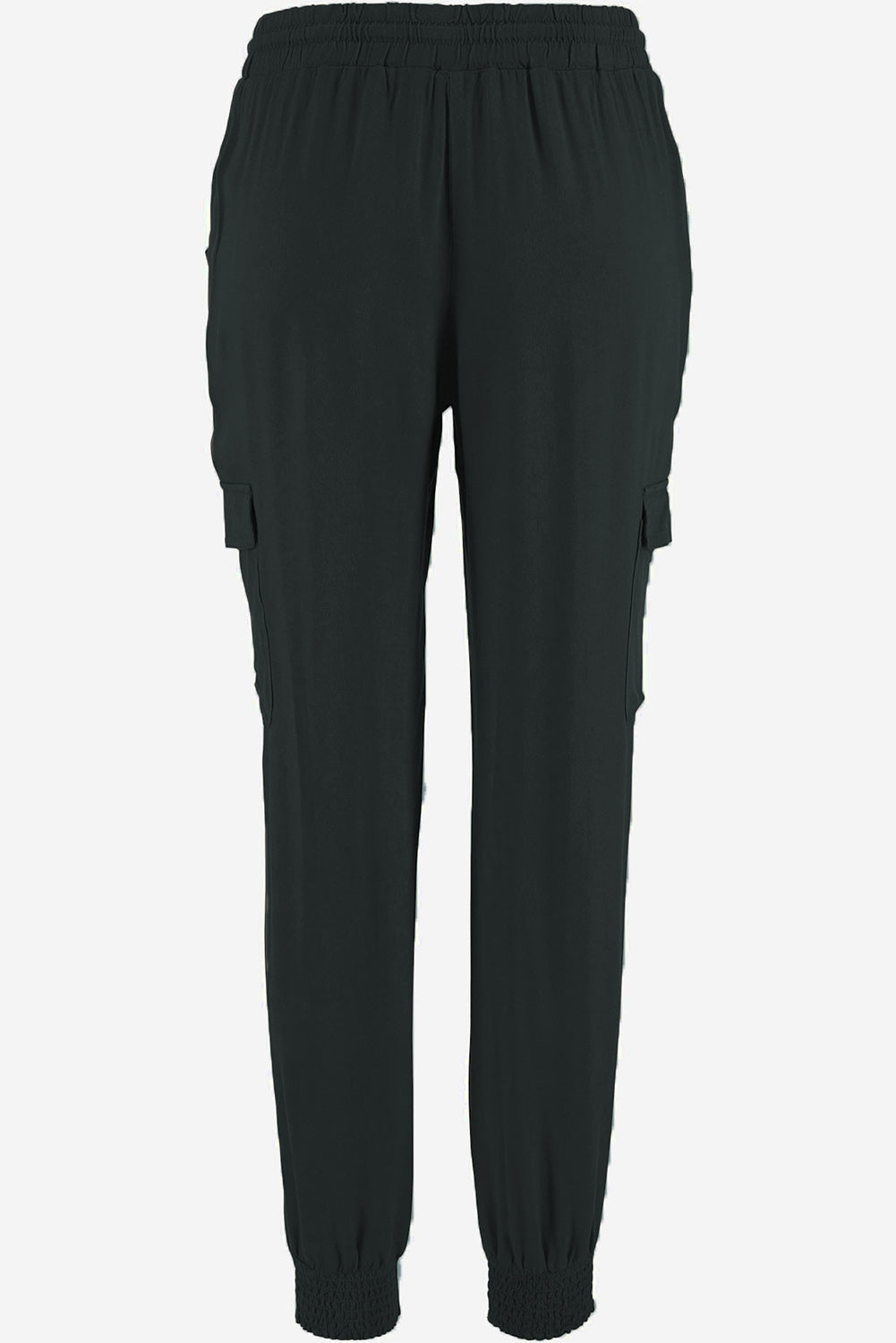 Pantaloni da jogging a vita alta con coulisse e vestibilità slim con tasche laterali grigie