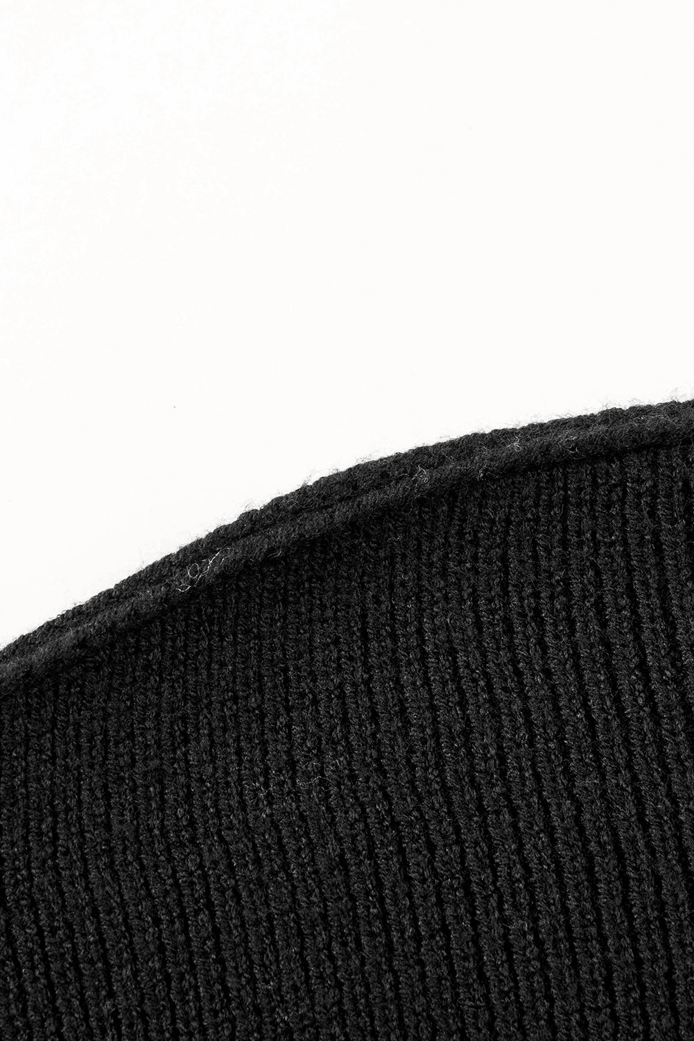 Grauer, übergroßer Pullover mit überschnittenen Schultern und Blasenärmeln