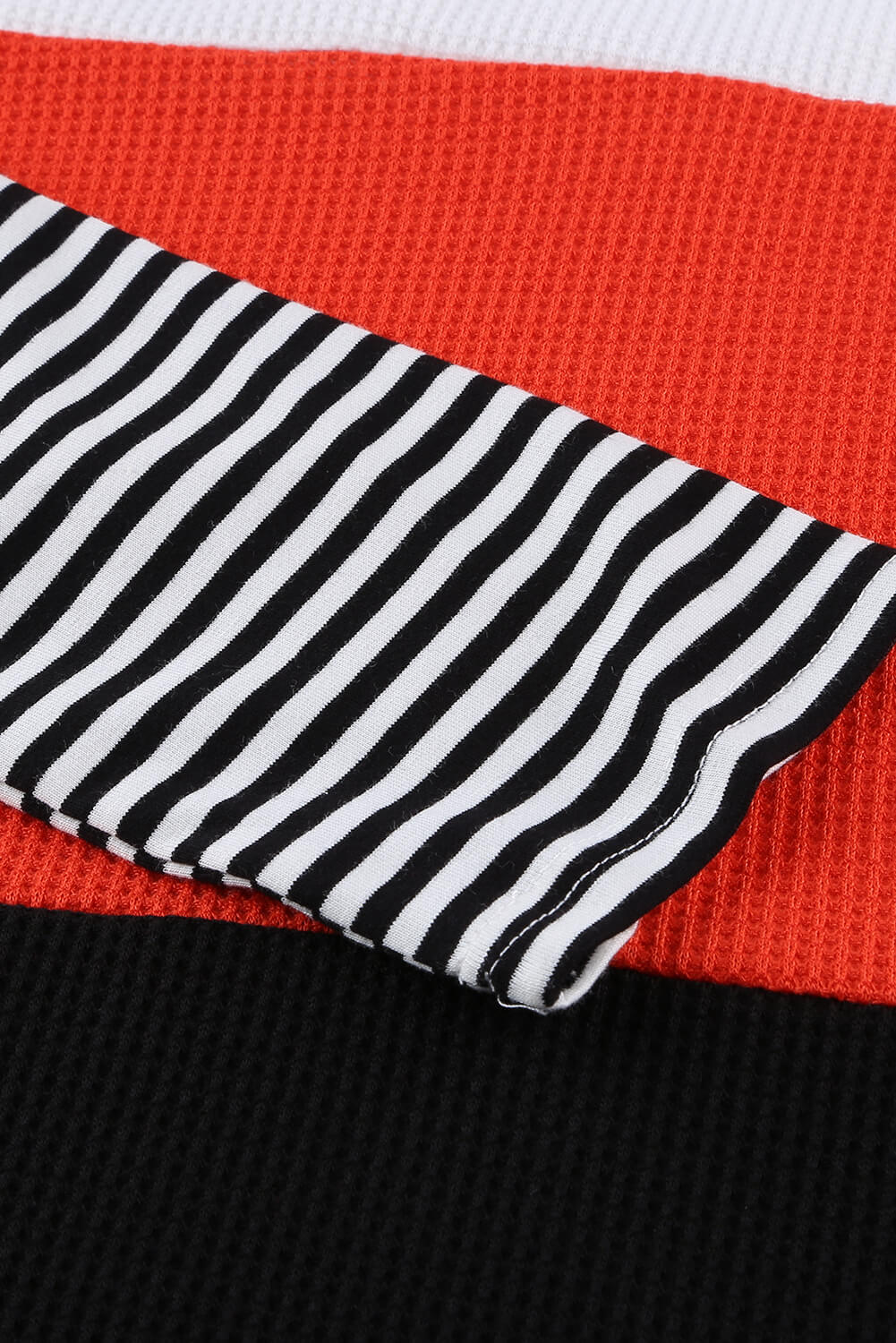Stylish Colorblock Splicing Stripes Top