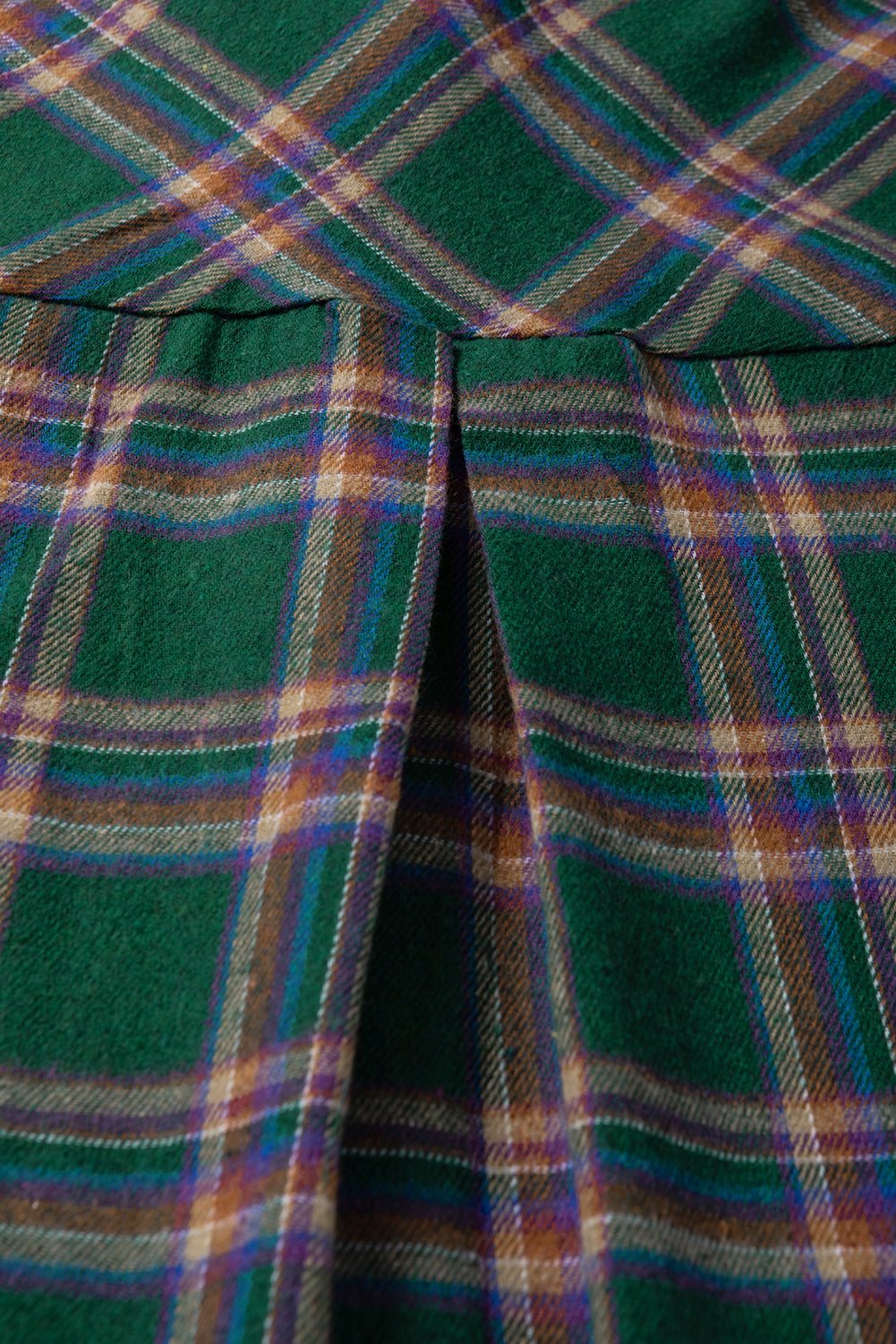 Zelena prevelika srajca s karirasto tuniko s pol rokavi