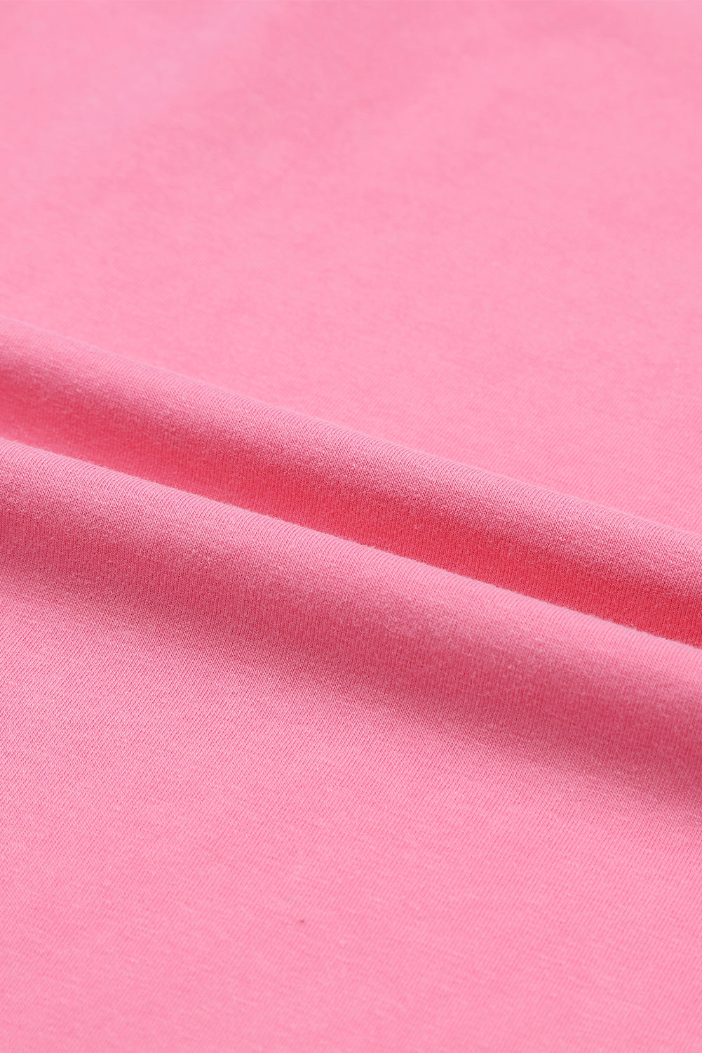 T-shirt a maniche lunghe con tasca applicata in pizzo rosa