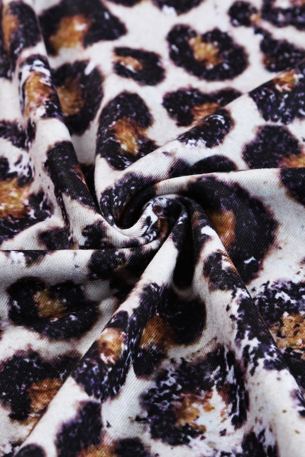 Beljena majica s kratkimi rokavi Leopard Mix z živalskim vzorcem