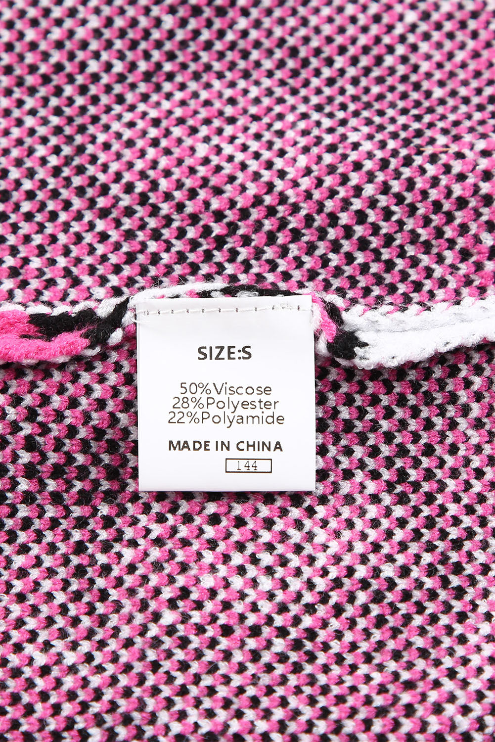 Cardigan lungo frontale aperto lavorato a maglia con bordi a coste leopardati rosa