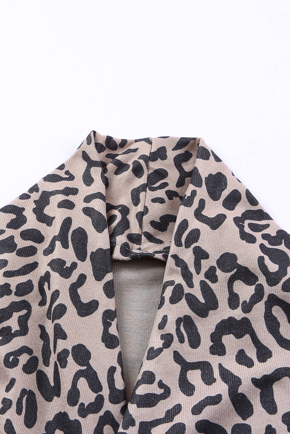Leopard Open Front Cardigan