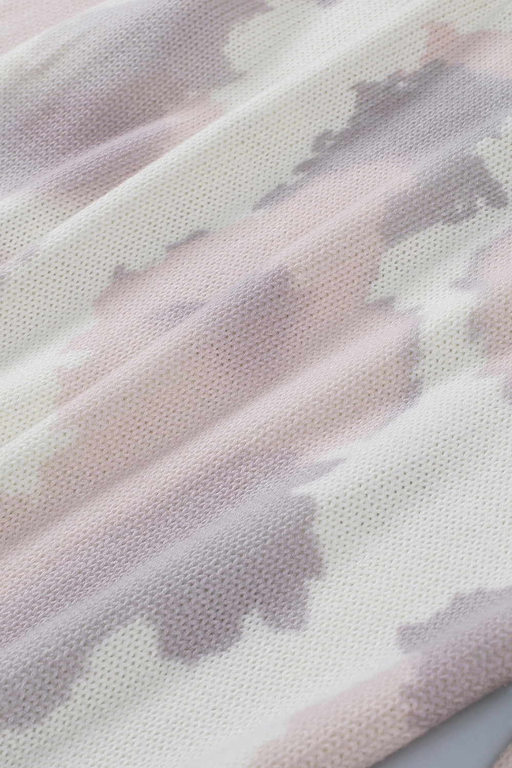 Maglione tie-dye lavato con macchie beige