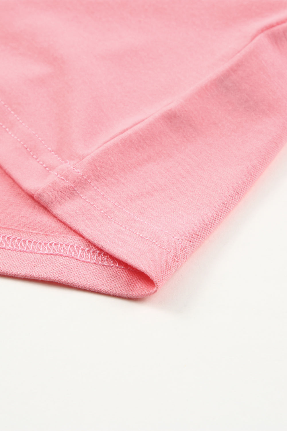 Zgornja mehurčkasta majica z roza črtastimi barvnimi bloki