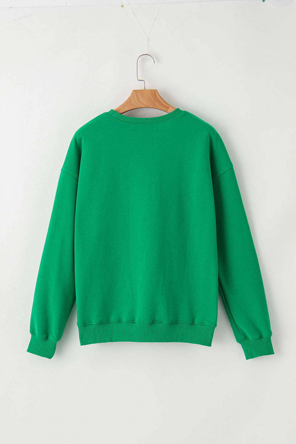 Zeleni LUCKY Aphabet pulover s izvezenim puloverom