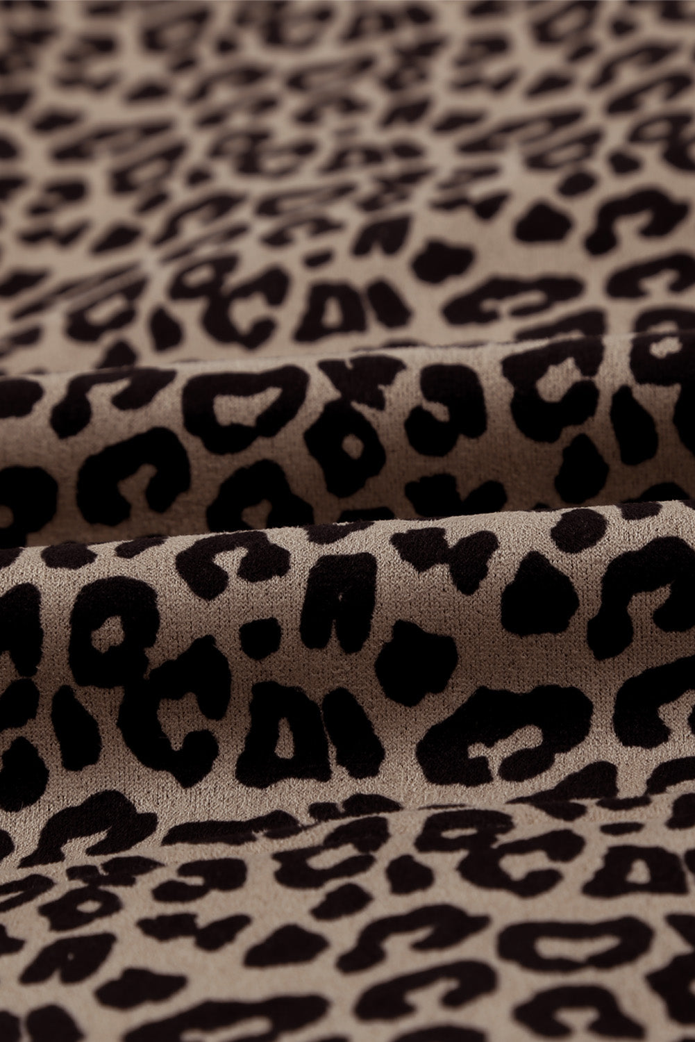 Kratka jakna z leopardjo zadrgo in zarezanim ovratnikom