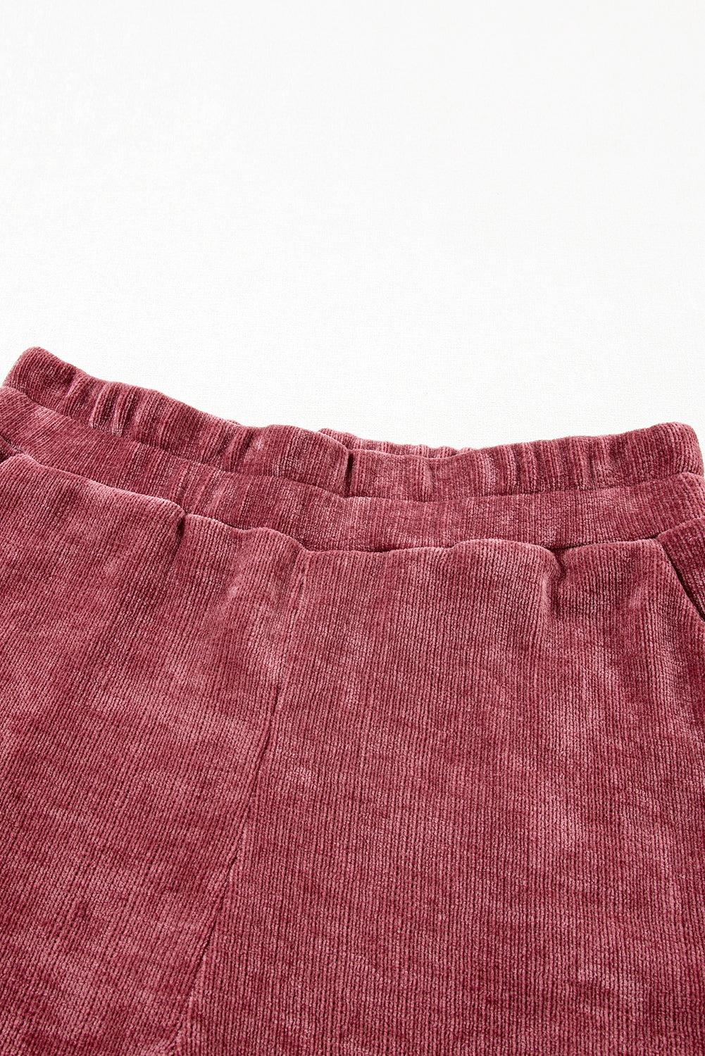 Komplet kratkih rokavov in kratke hlače Rose Pink Mineral Wash Corduroy