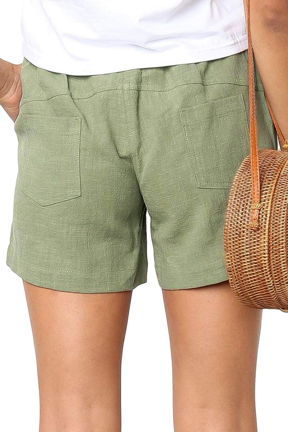 Grüne Faylin-Shorts