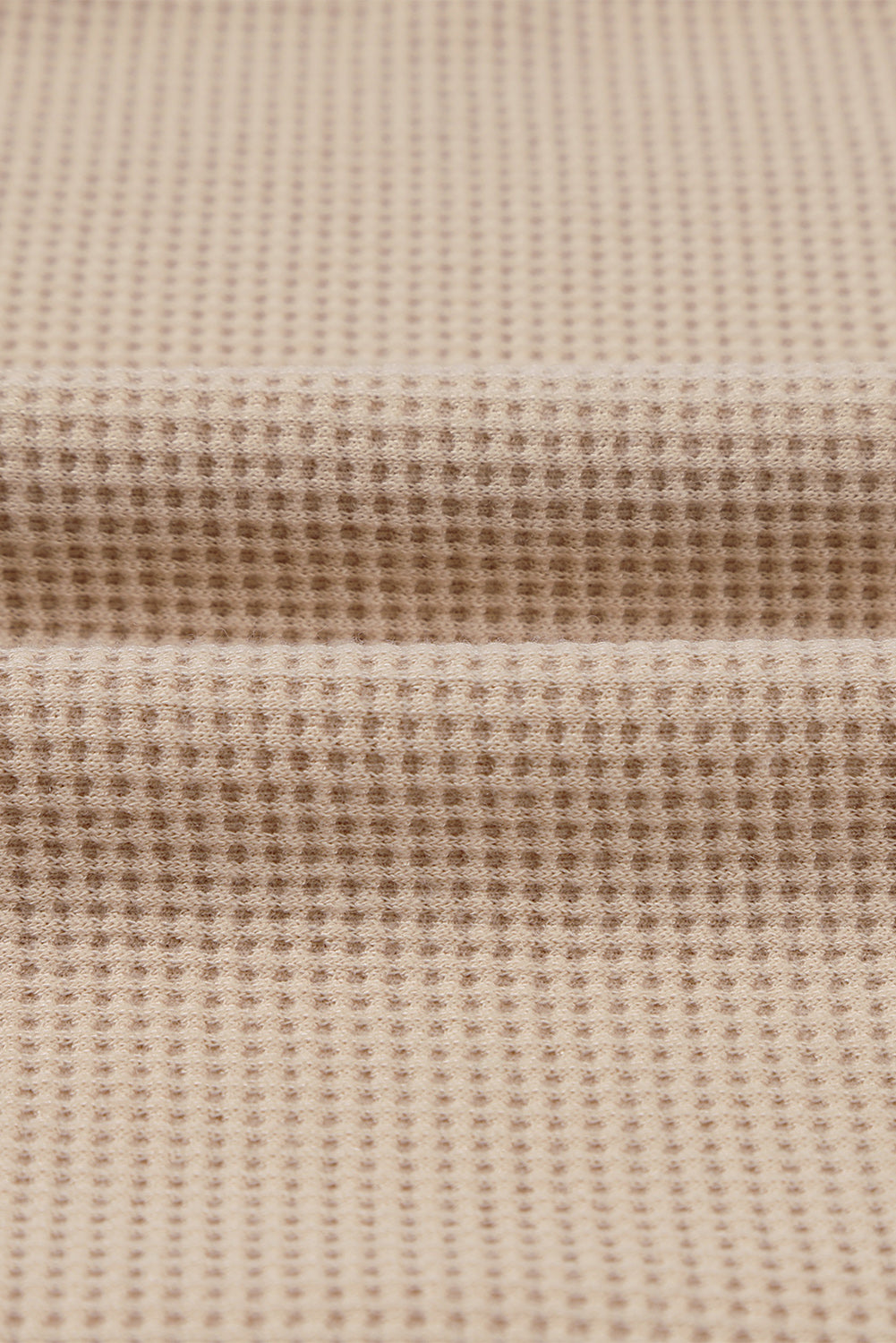 Termo pletena majica v obliki patchwork vaflja marelice