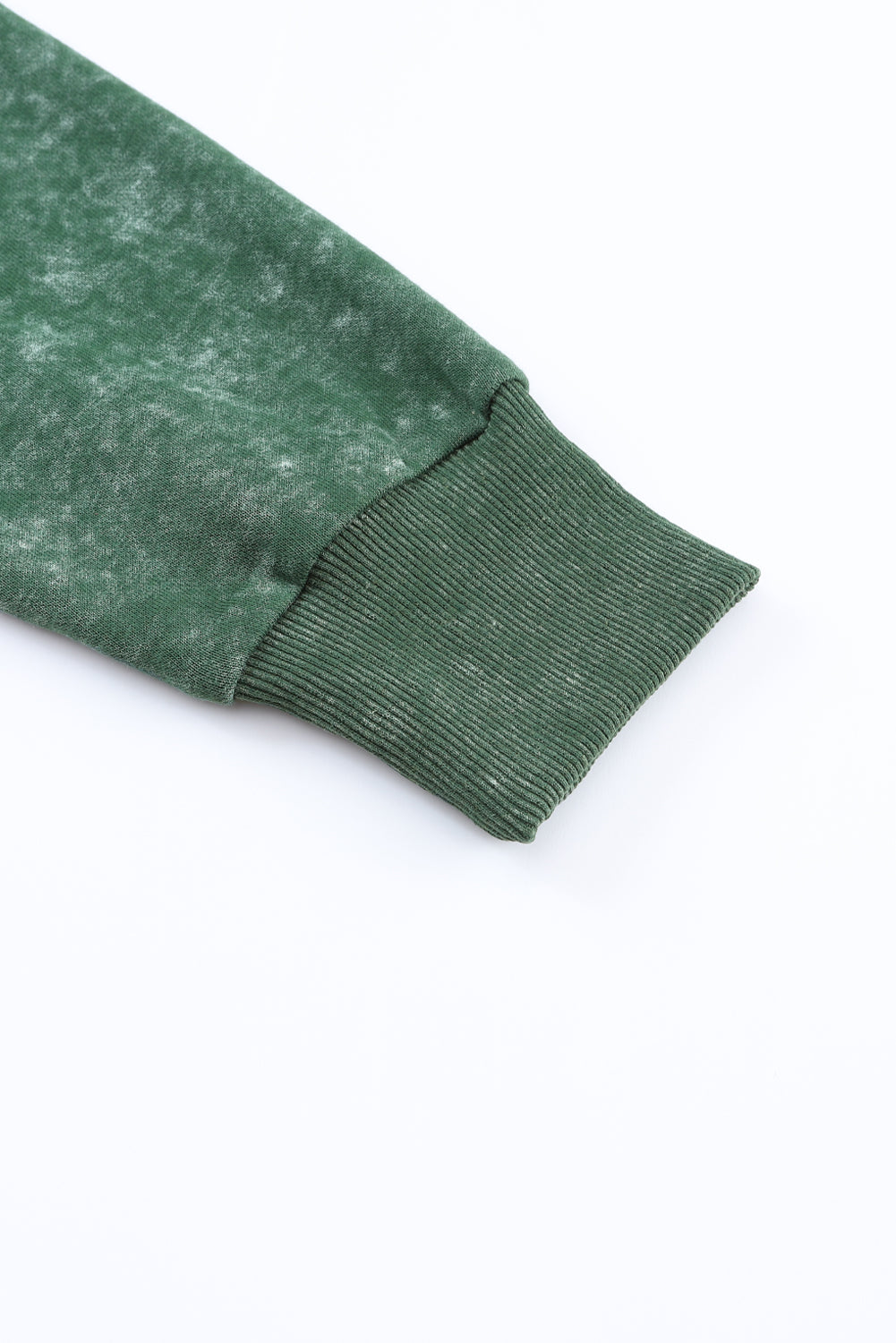 Veste boutonnée verte vintage délavée avec poche à rabat