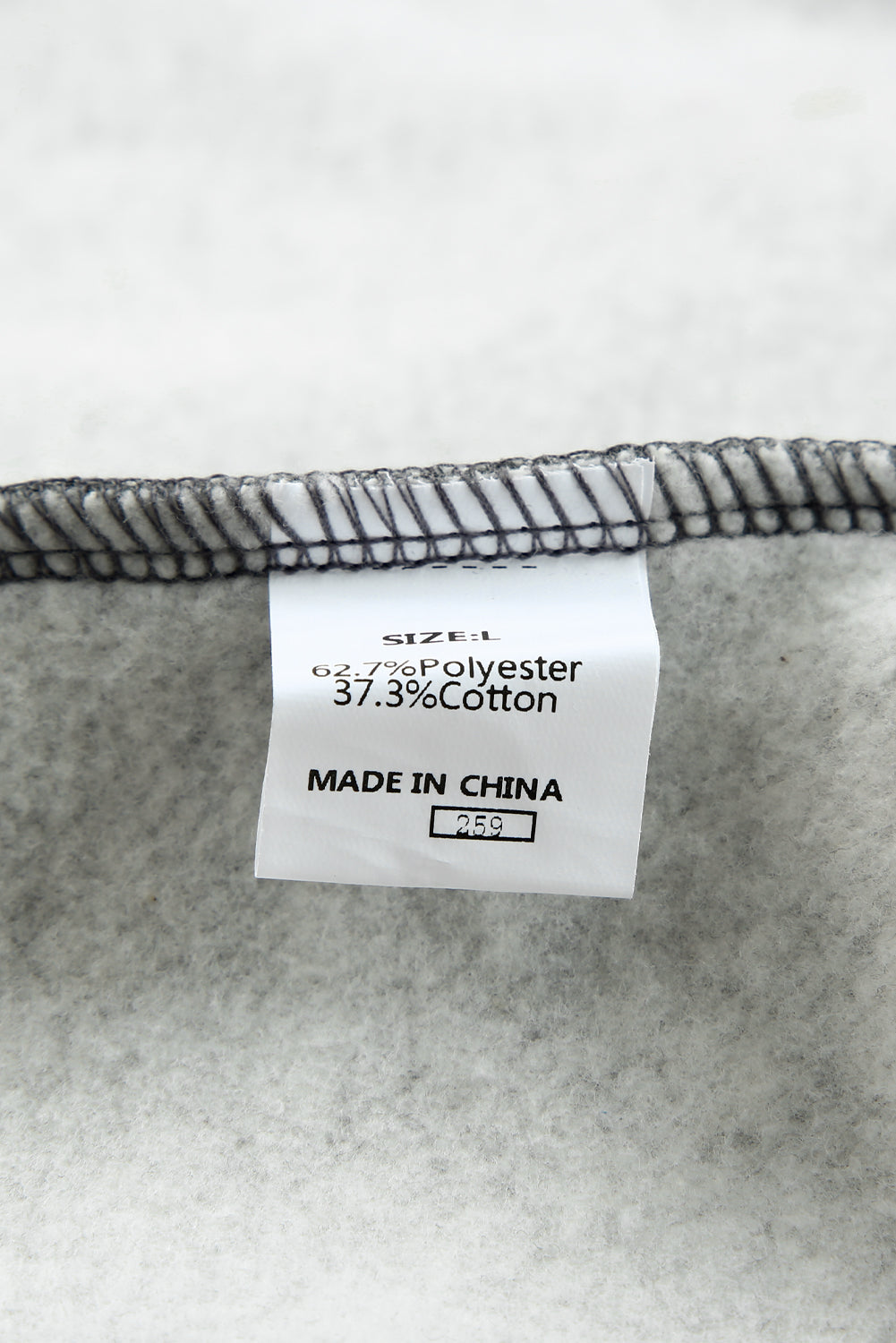 Felpa pullover a maniche lunghe color block grigio