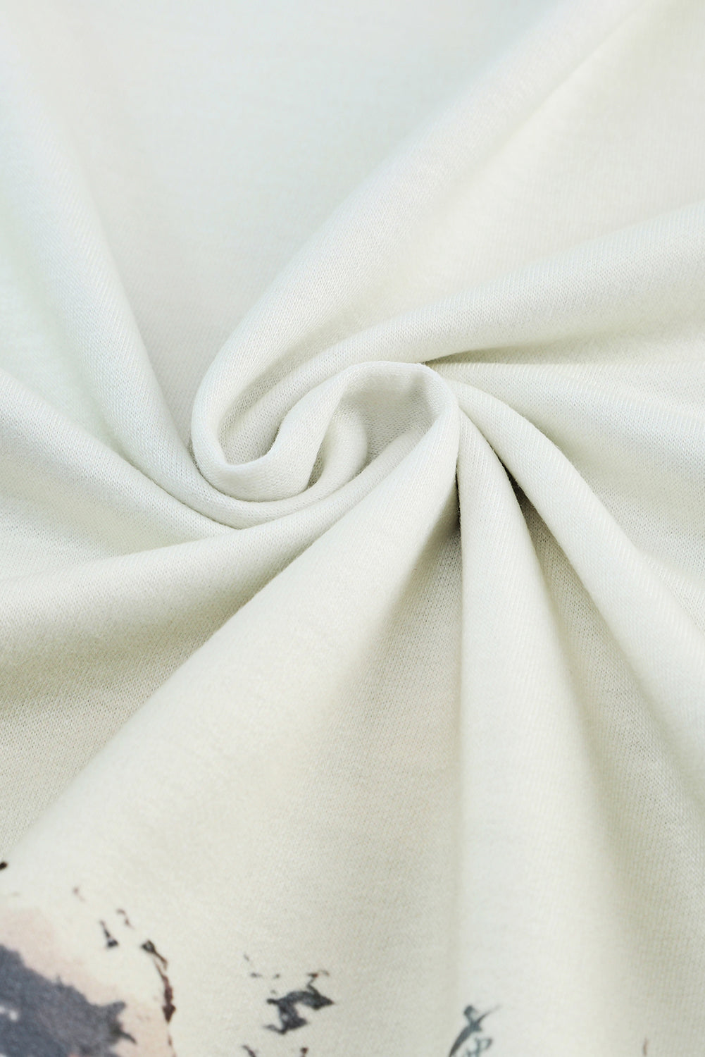 Haut à manches longues multicolore vintage blanchi tie-dye