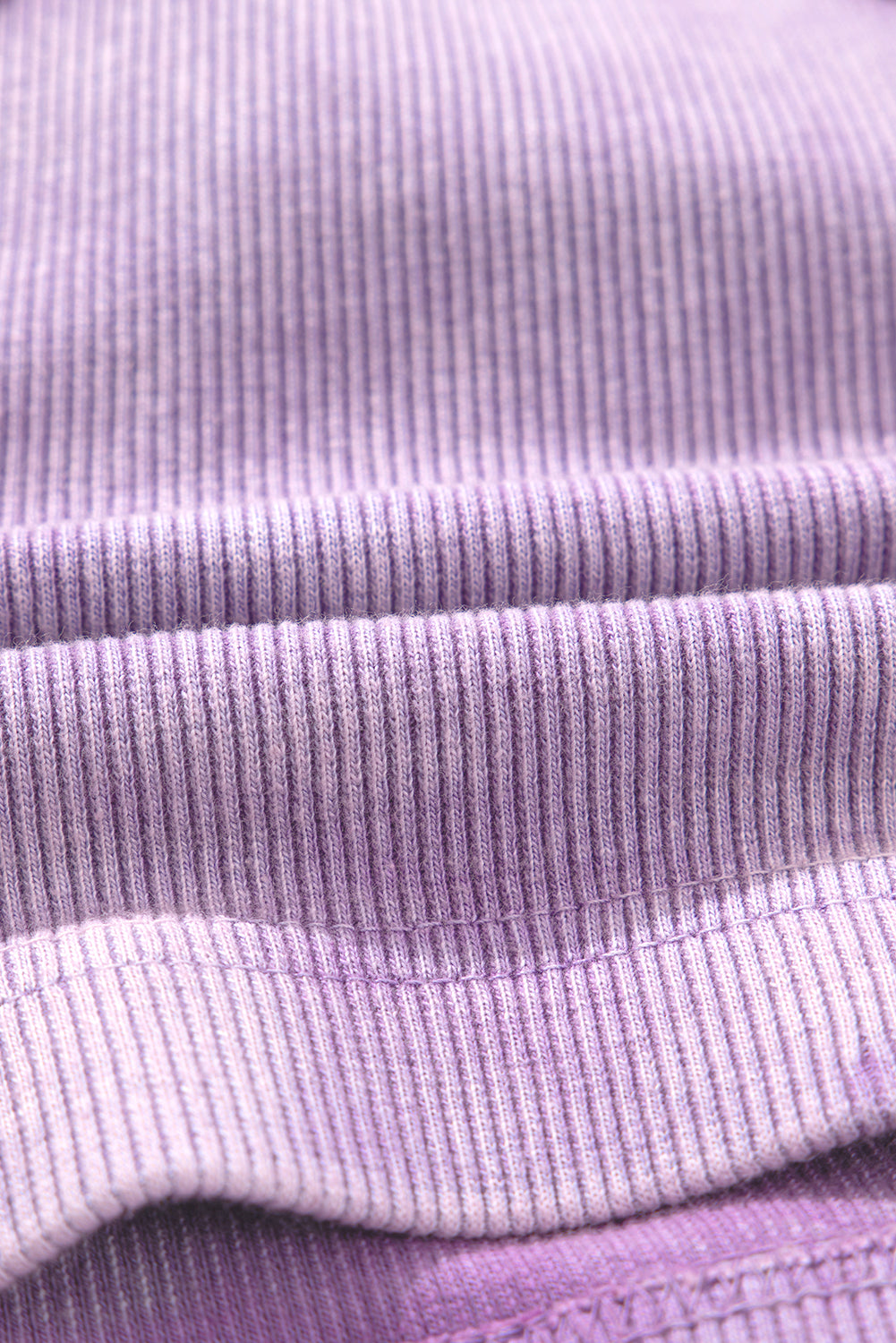 Débardeur court à dos nageur côtelé violet Tillandsia
