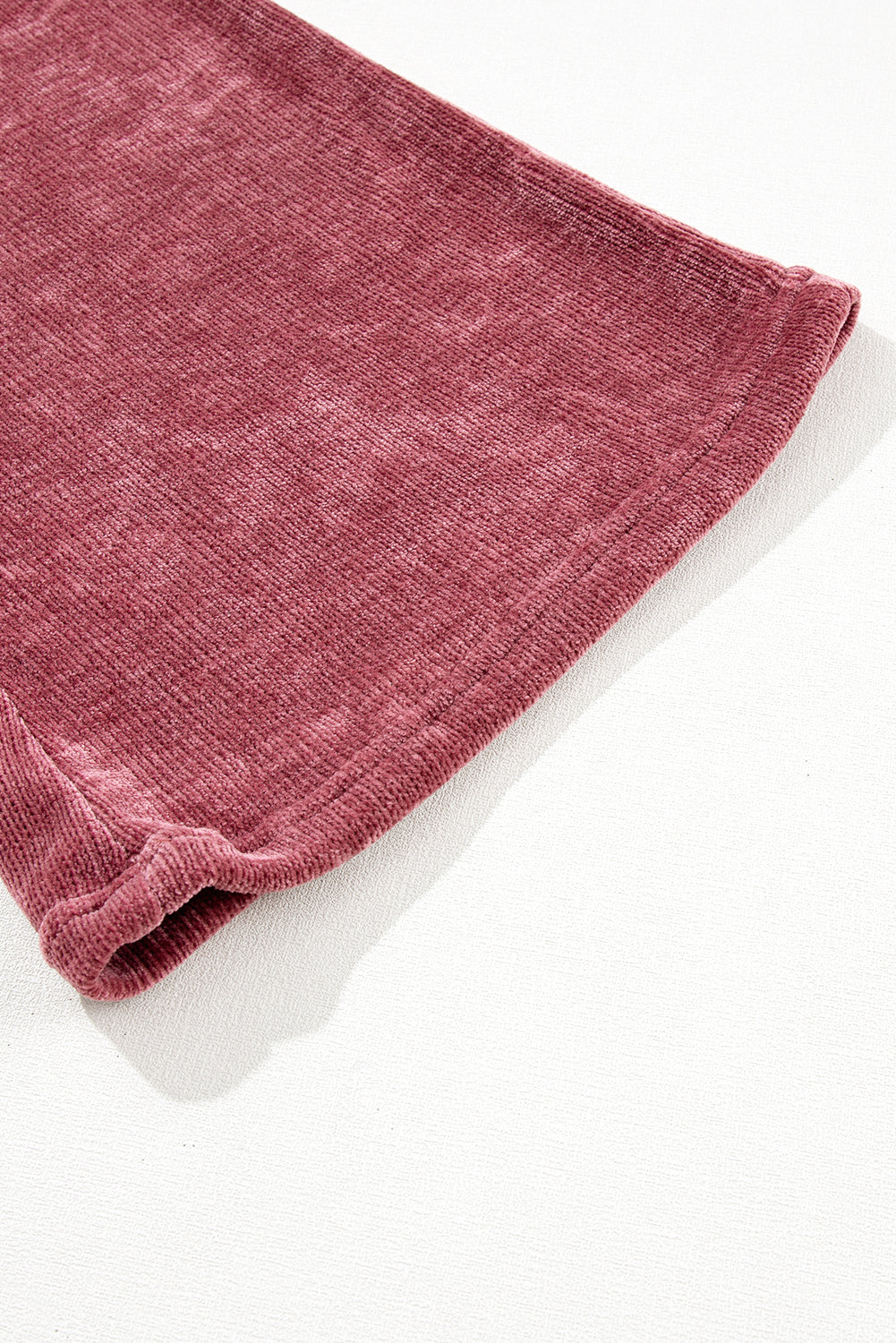 Komplet kratkih rokavov in kratke hlače Rose Pink Mineral Wash Corduroy