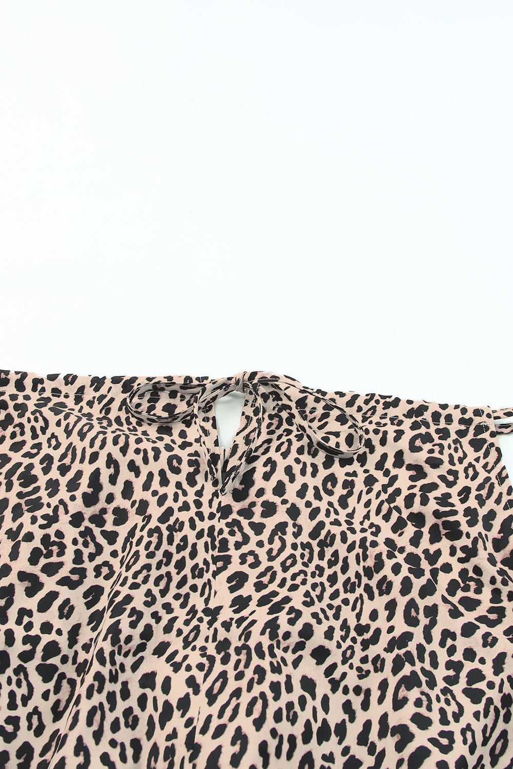Leopard Cinch Waist Halterneck Pocketed Romper