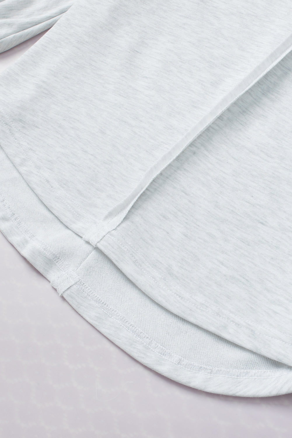 Gray Exposed Seam Double Chest Pocket Sweatshirt